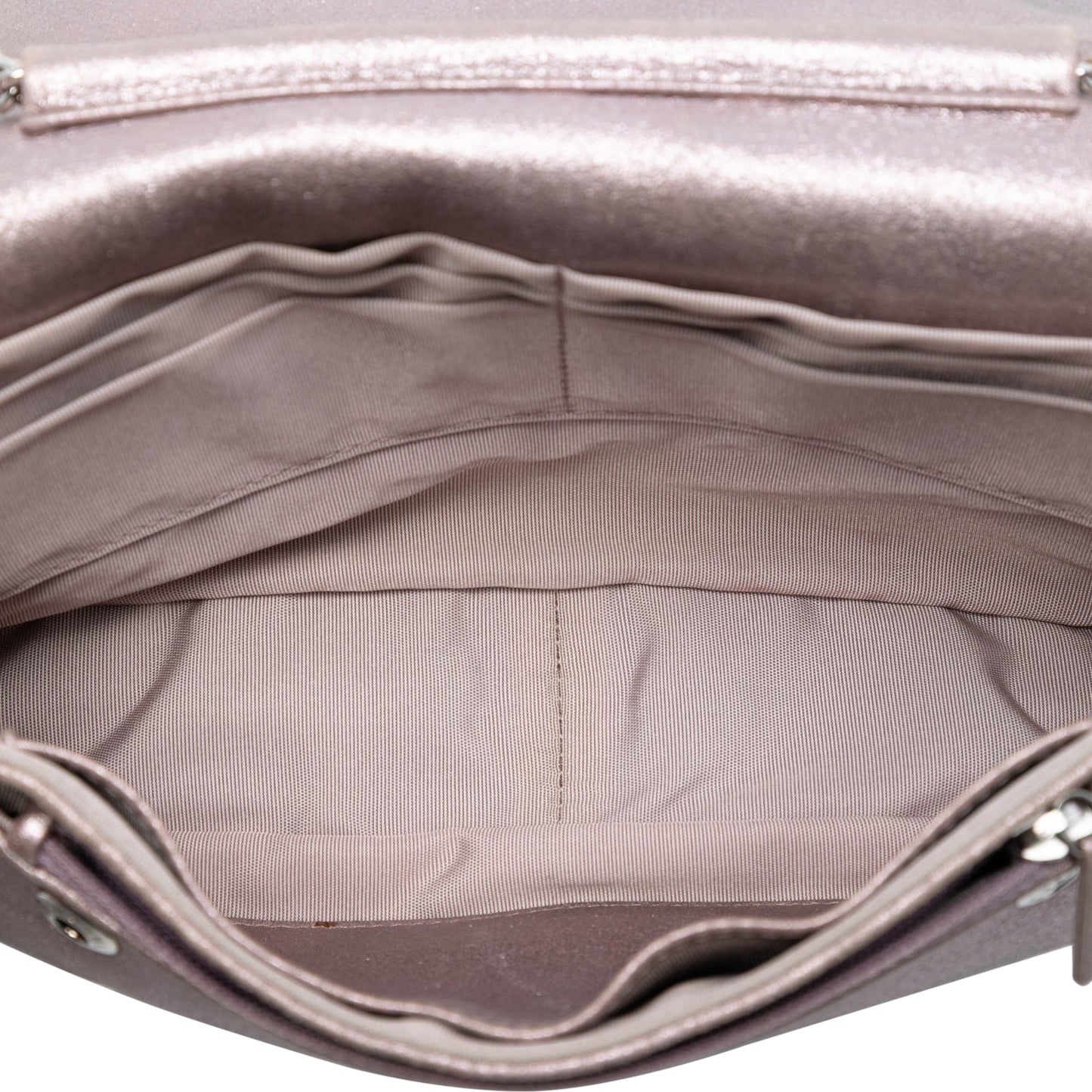 Chanel CC Quilted Metallic Lambskin Wallet On Chain