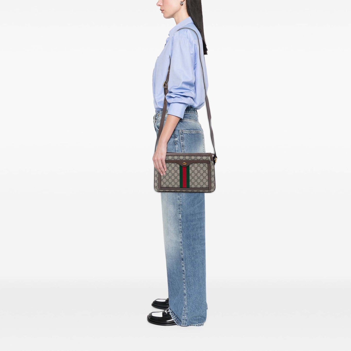 Medium GG Supreme Web Ophidia Crossbody