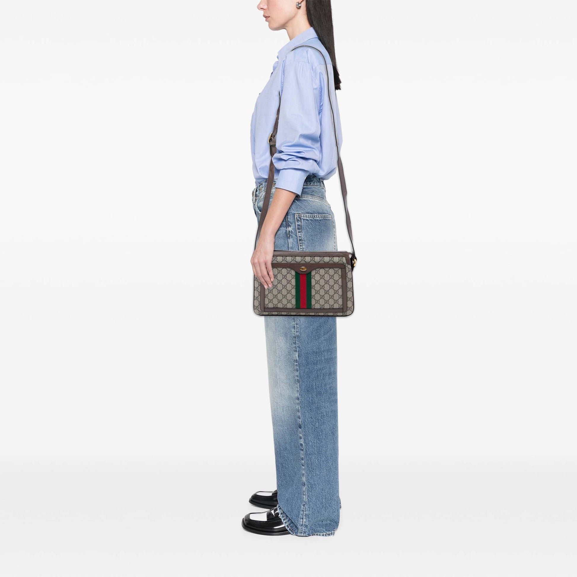 Medium GG Supreme Web Ophidia Crossbody