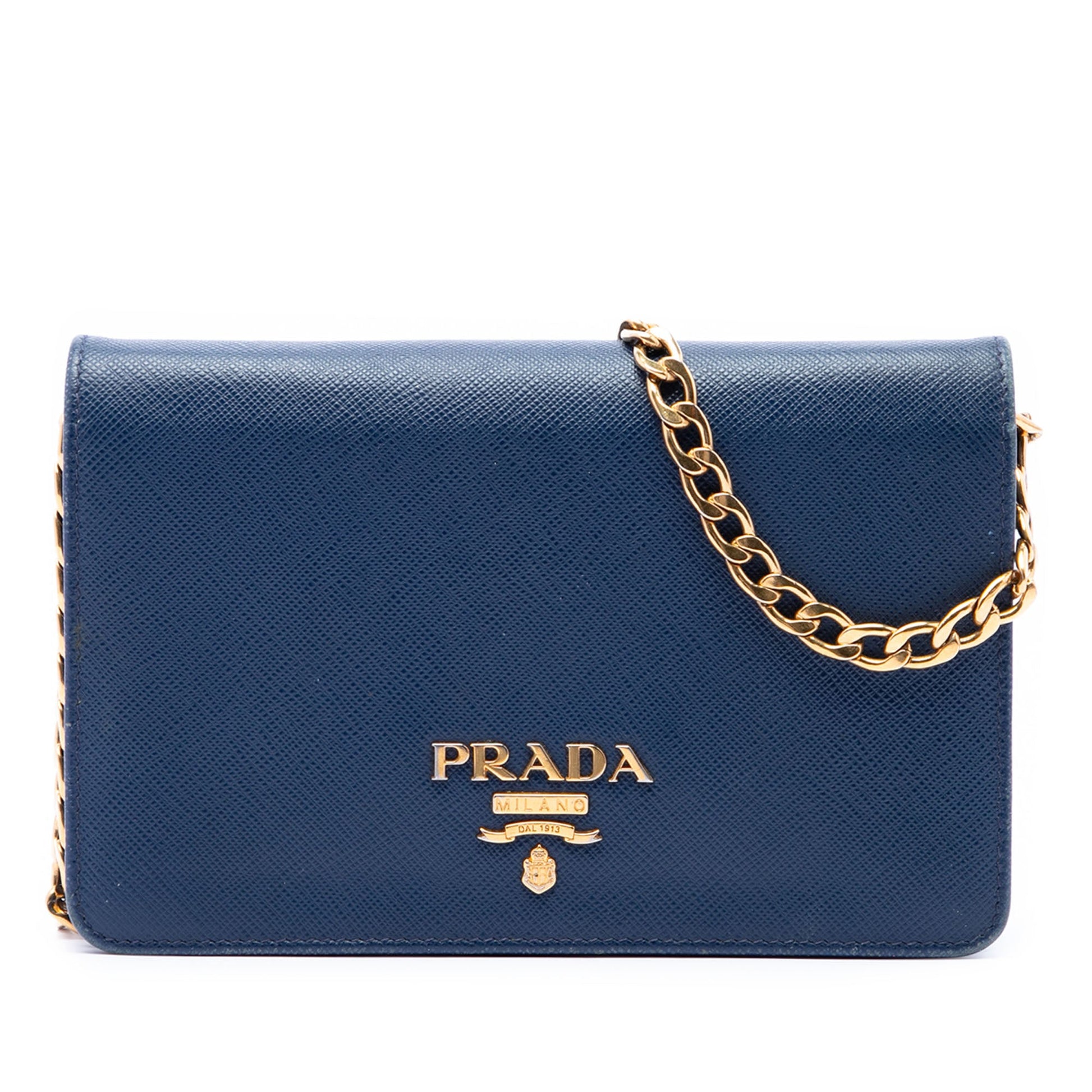 Prada Saffiano Lux Wallet on Chain