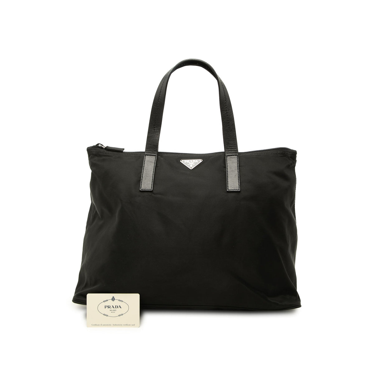 Prada Tessuto Tote — Black