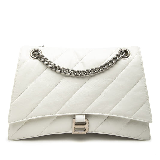 Balenciaga Medium Crushed Calfskin Chain Shoulder Bag