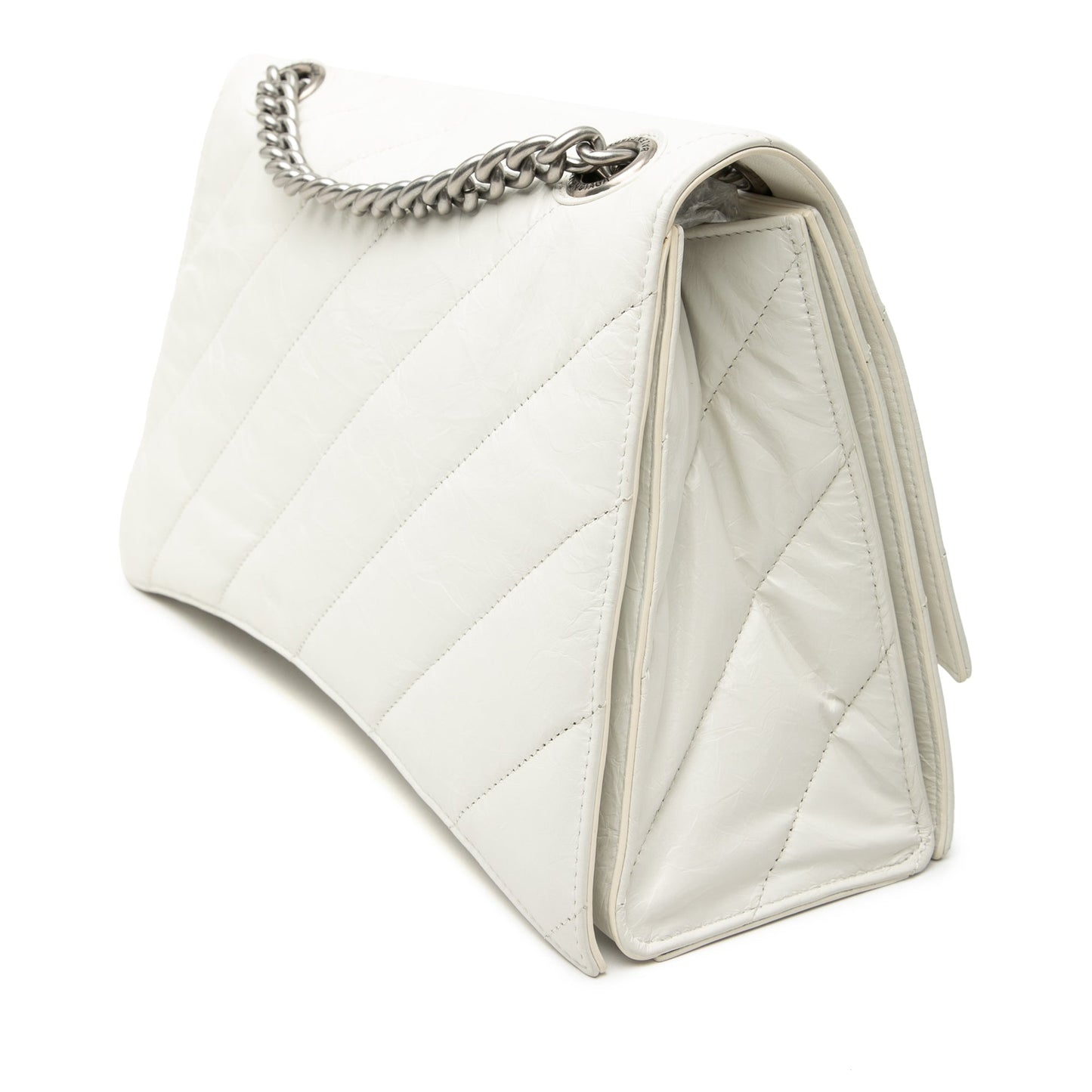 Balenciaga Medium Crushed Calfskin Chain Shoulder Bag