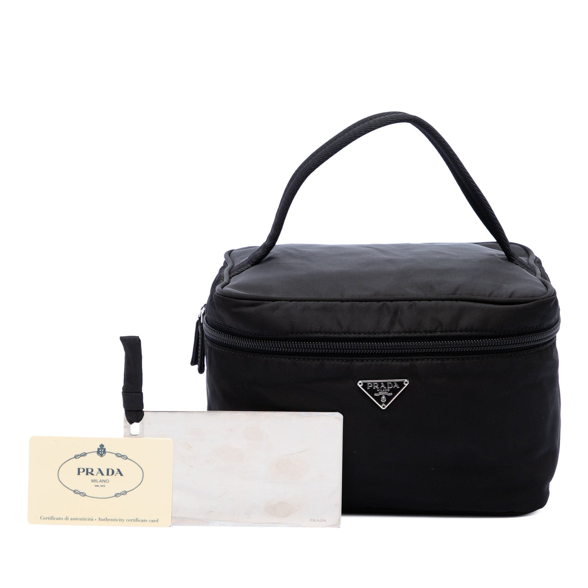 Prada Tessuto Vanity Bag — Black