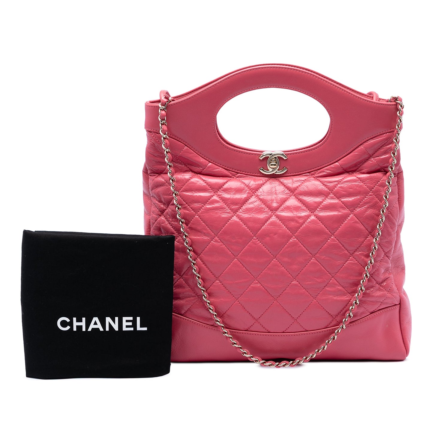 Chanel Small Quilted Shiny Aged Calfskin 31 Shopping Bag