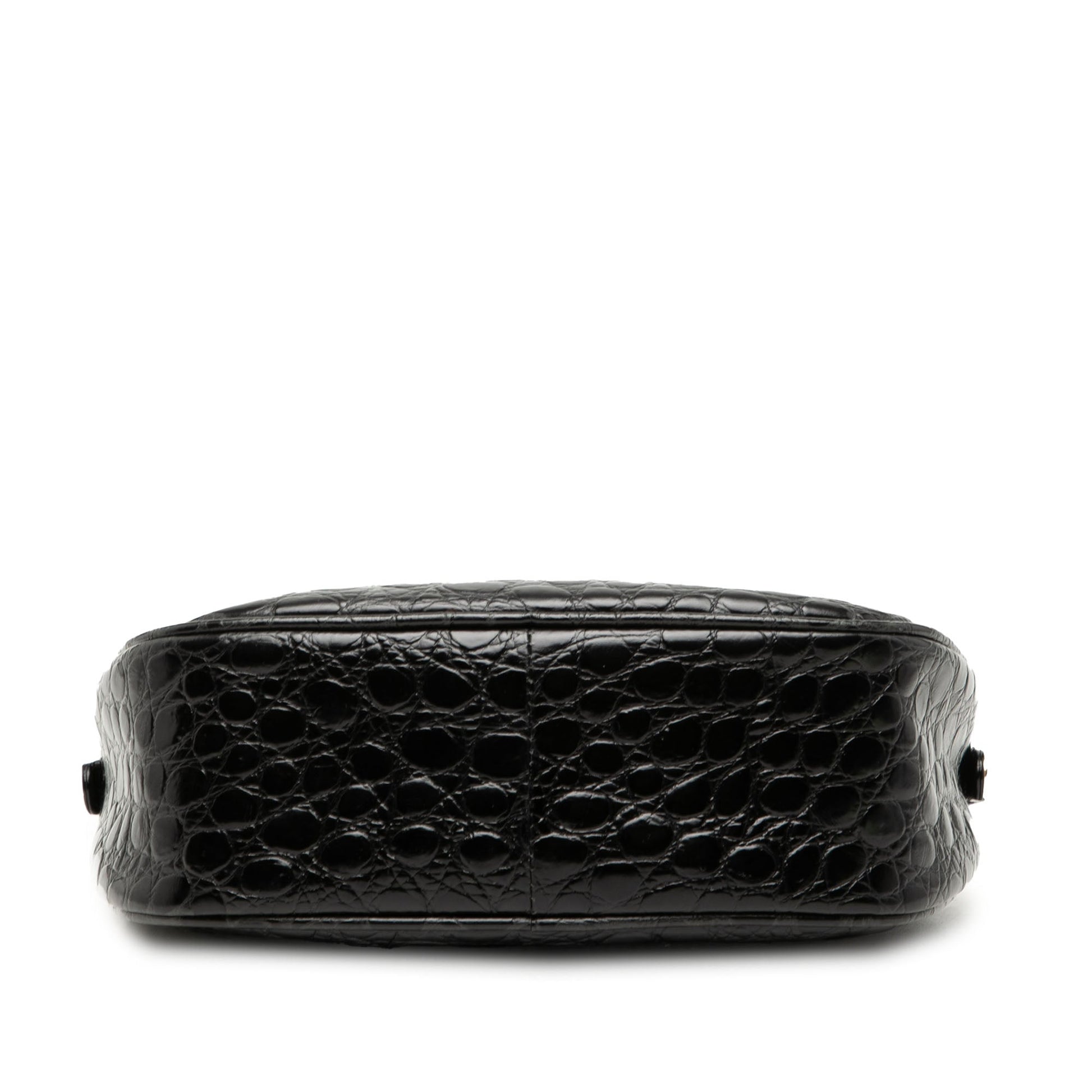 Leather Gancini Chain Crossbody