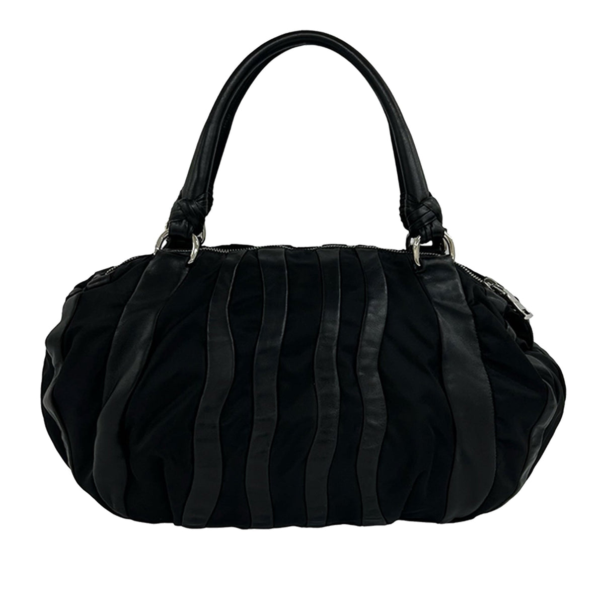 Prada Tessuto Nappa Waves Handbag