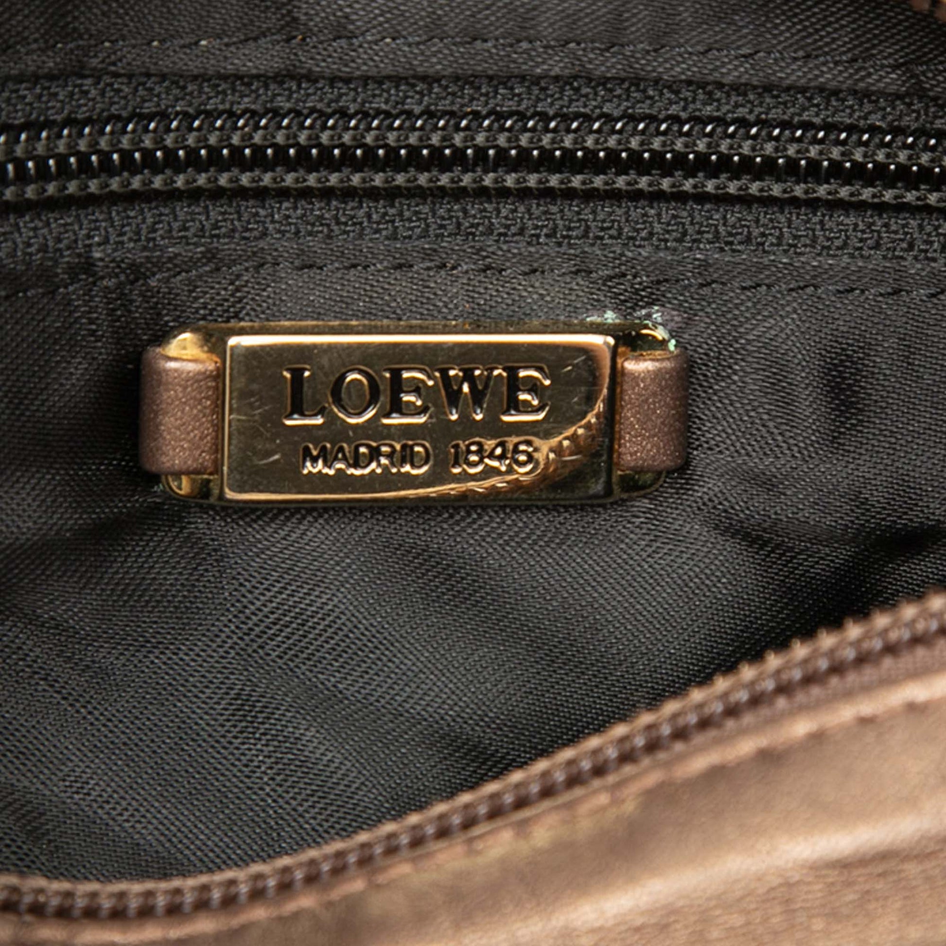 LOEWE Nappa Metallic Flamenco Tassel Crossbody