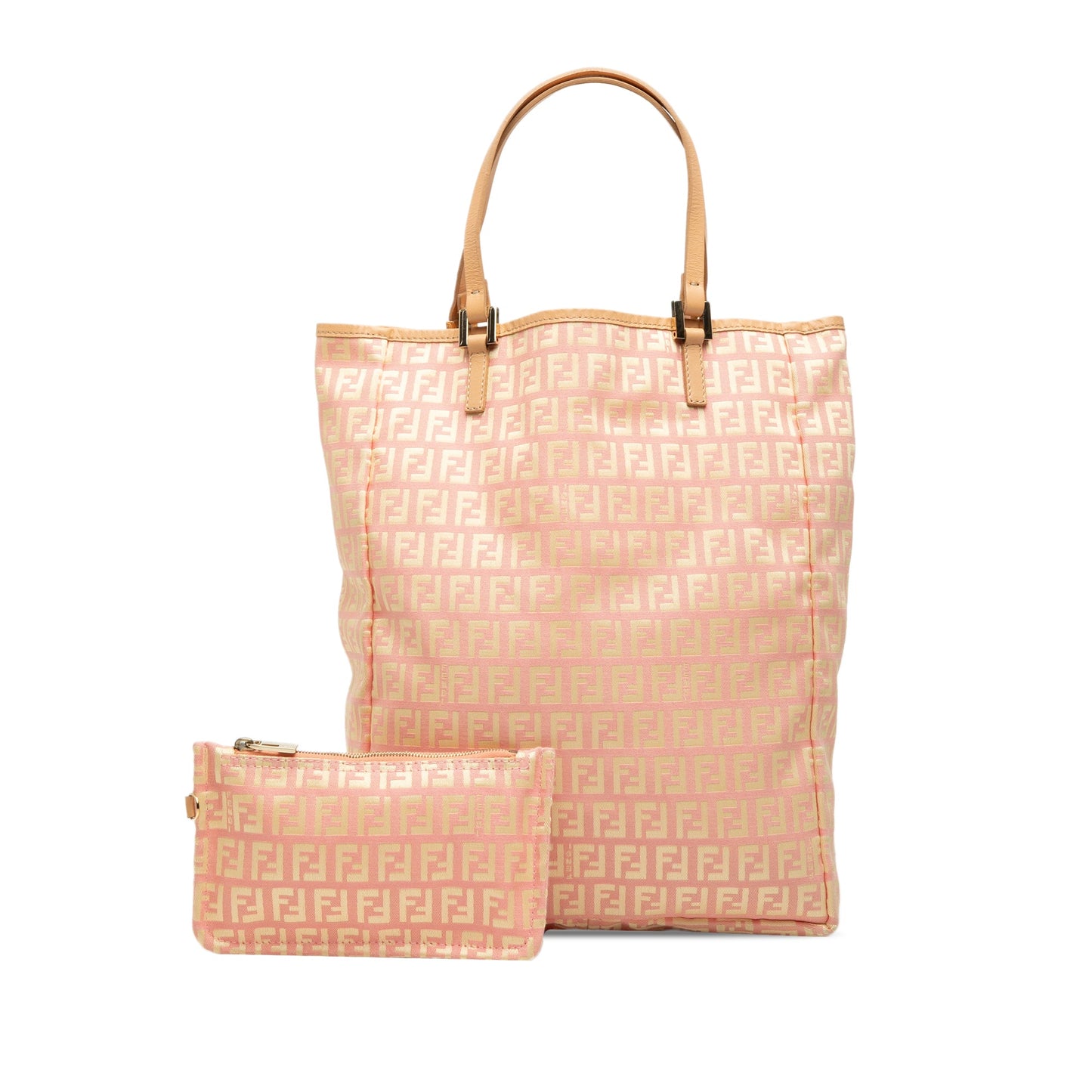 Fendi Zucchino Canvas Vertical Tote