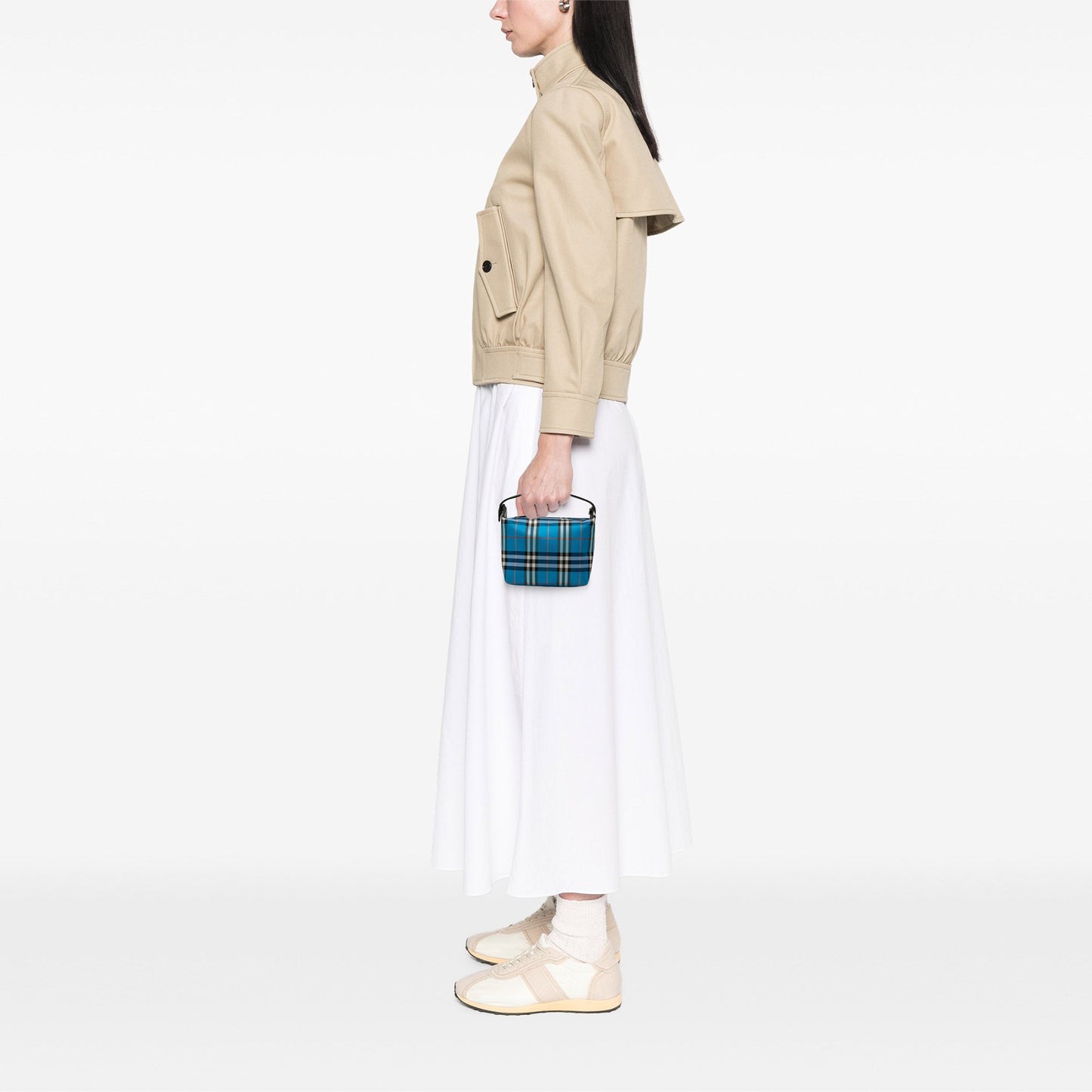Burberry Mini House Check Canvas Handbag