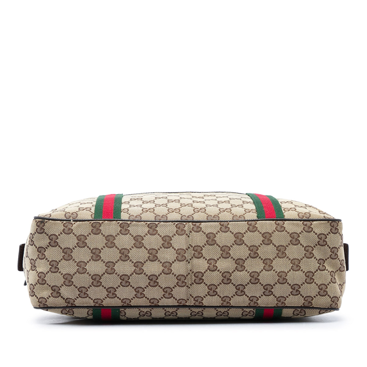 Gucci GG Canvas Web Business Bag — Beige