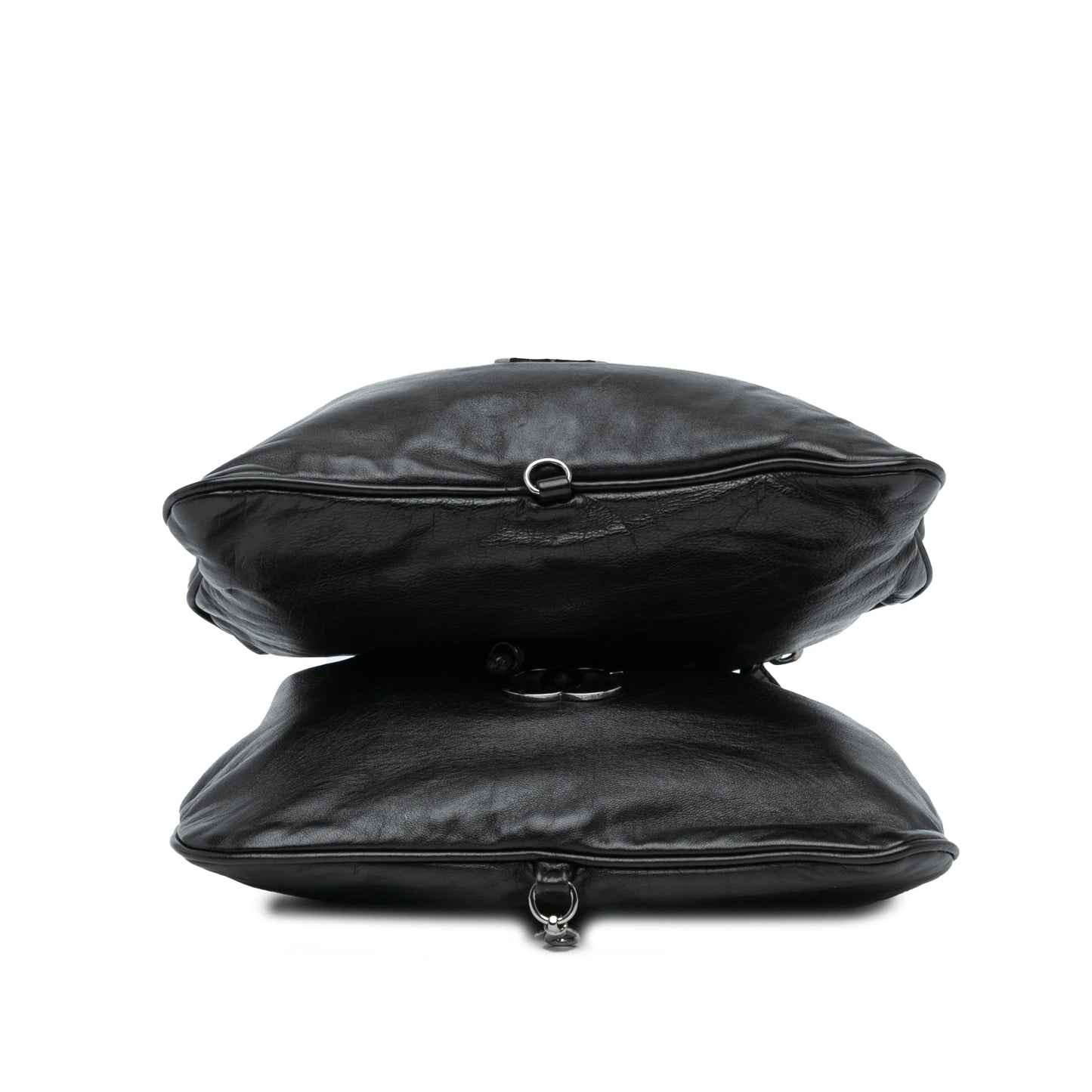 Chanel CC Calfskin Dual Twin Chain Handbag