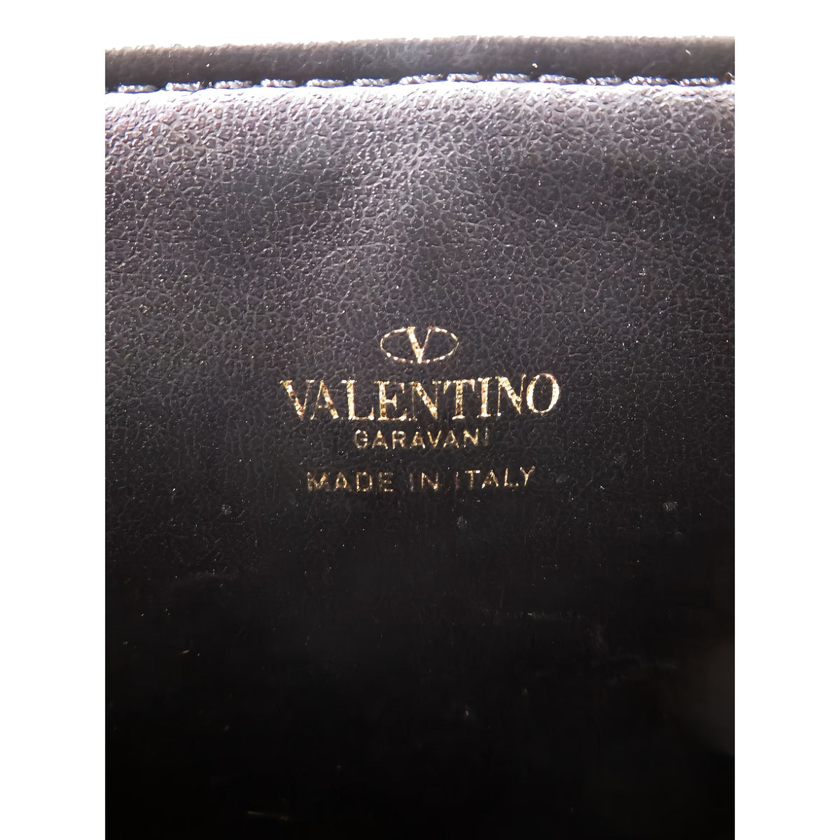 Valentino Chez Maison Valentino Smooth Calfskin Flat Pouch — White
