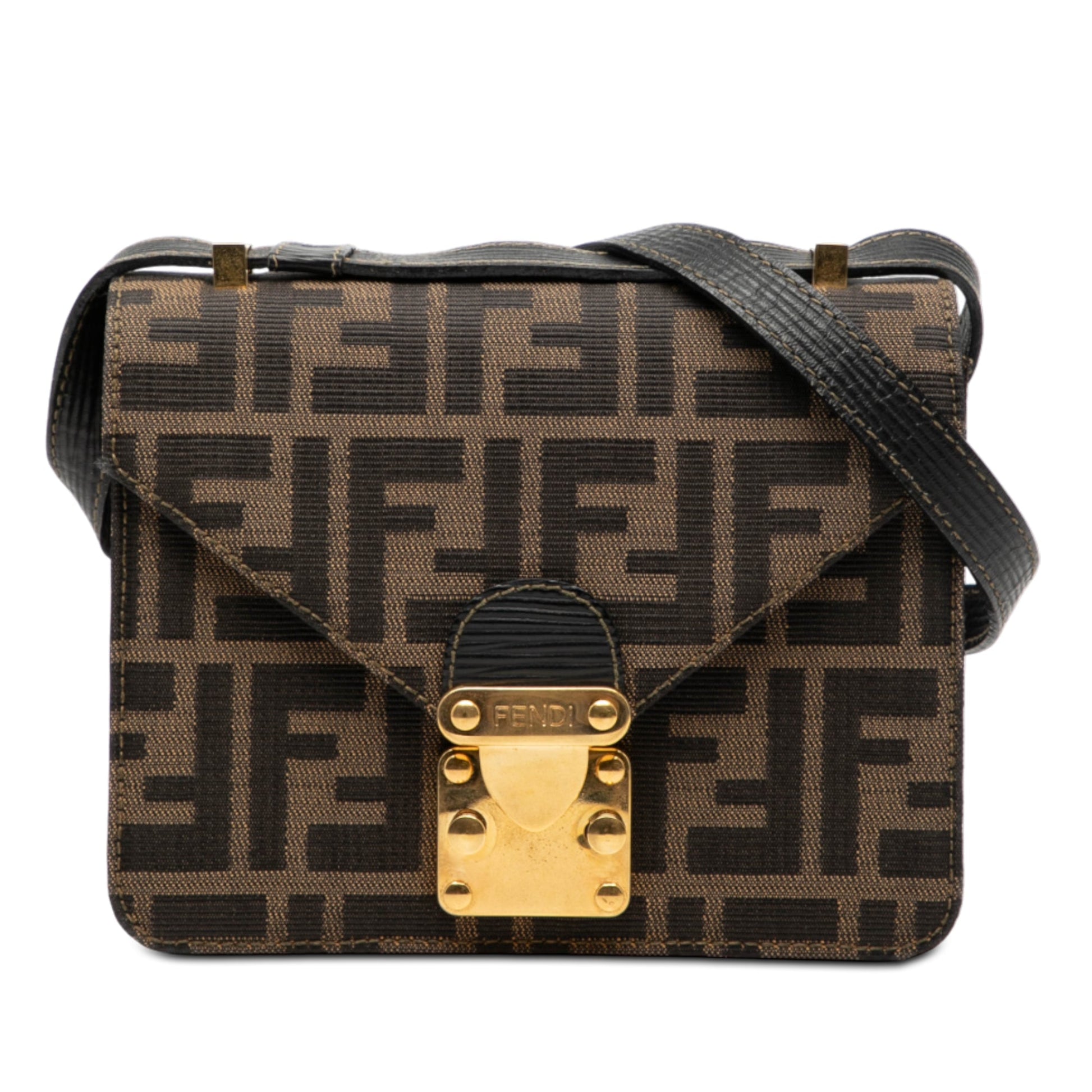 Fendi Zucca Canvas Flap Crossbody