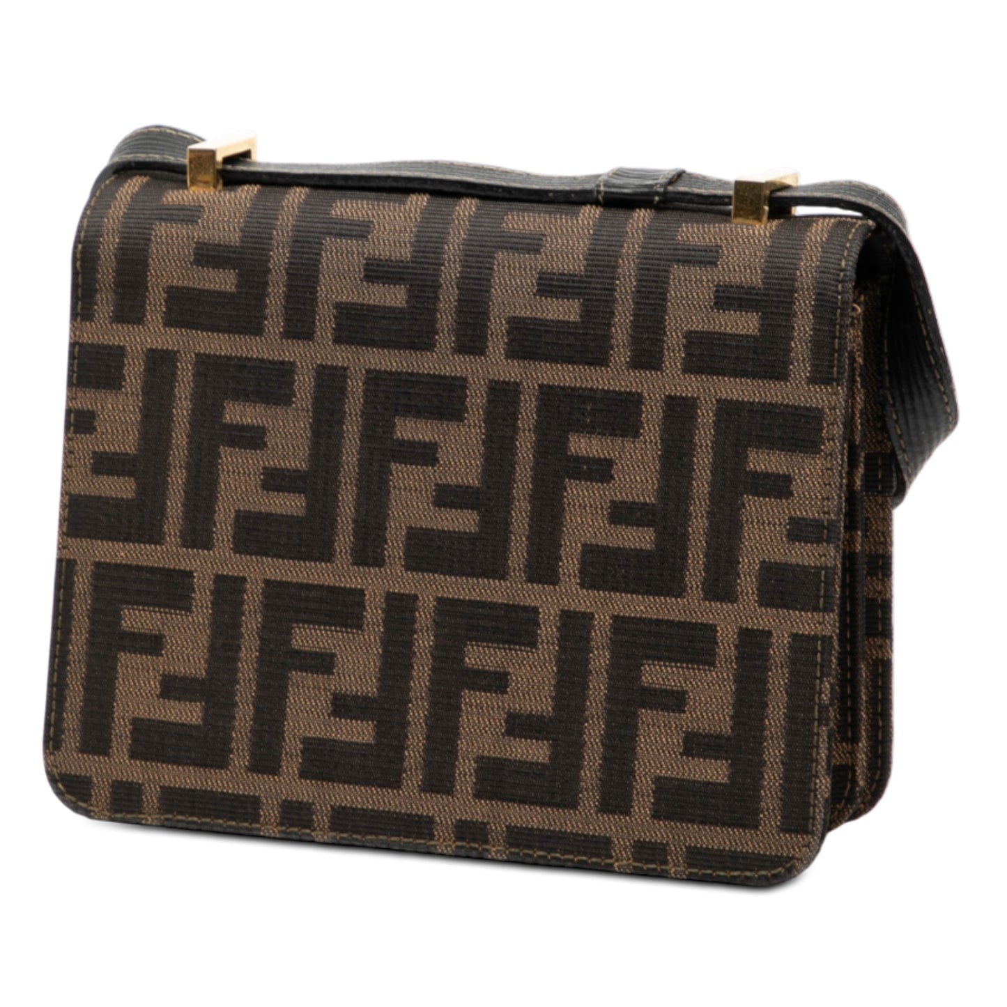 Fendi Zucca Canvas Flap Crossbody