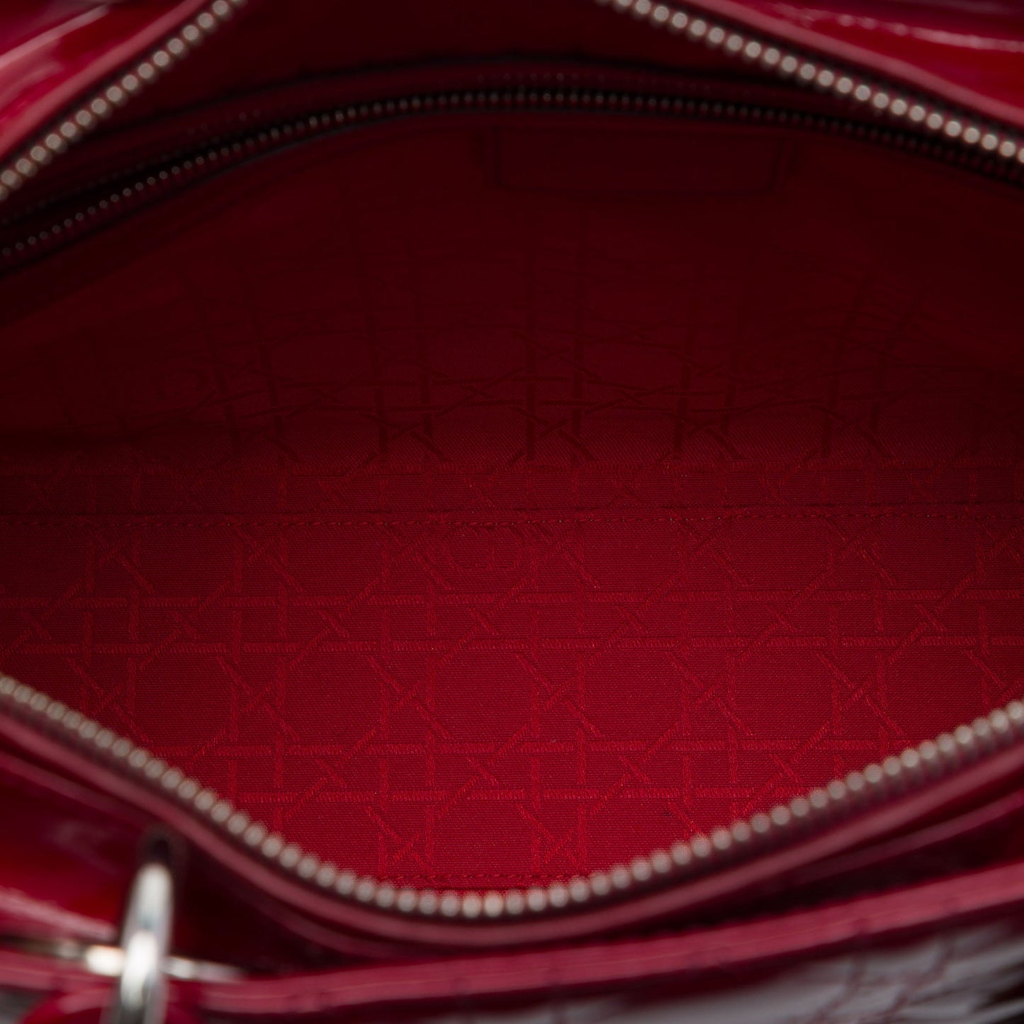 Dior Large Patent Cannage Lady Dior