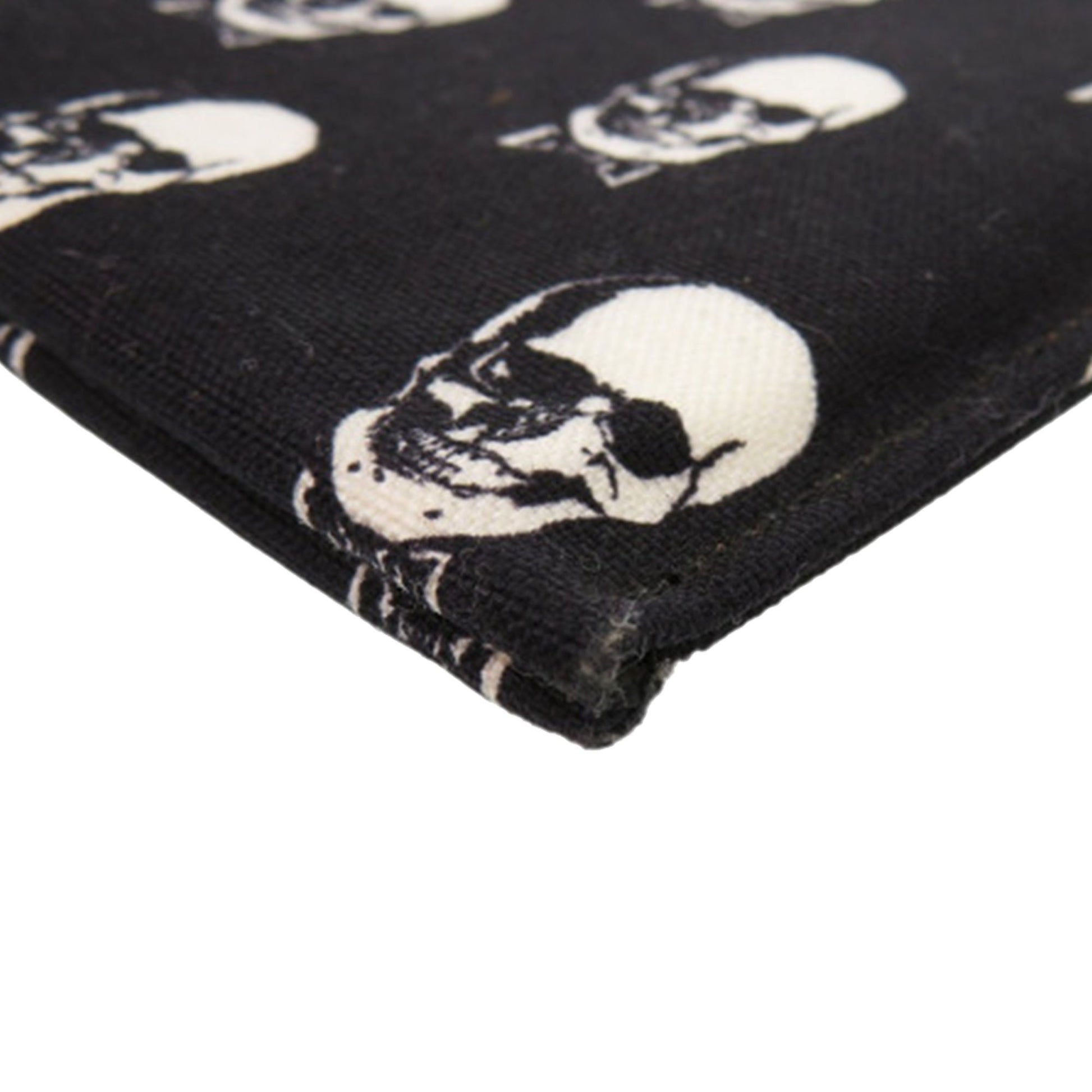 Saint Laurent Canvas Skull Print Zip Clutch