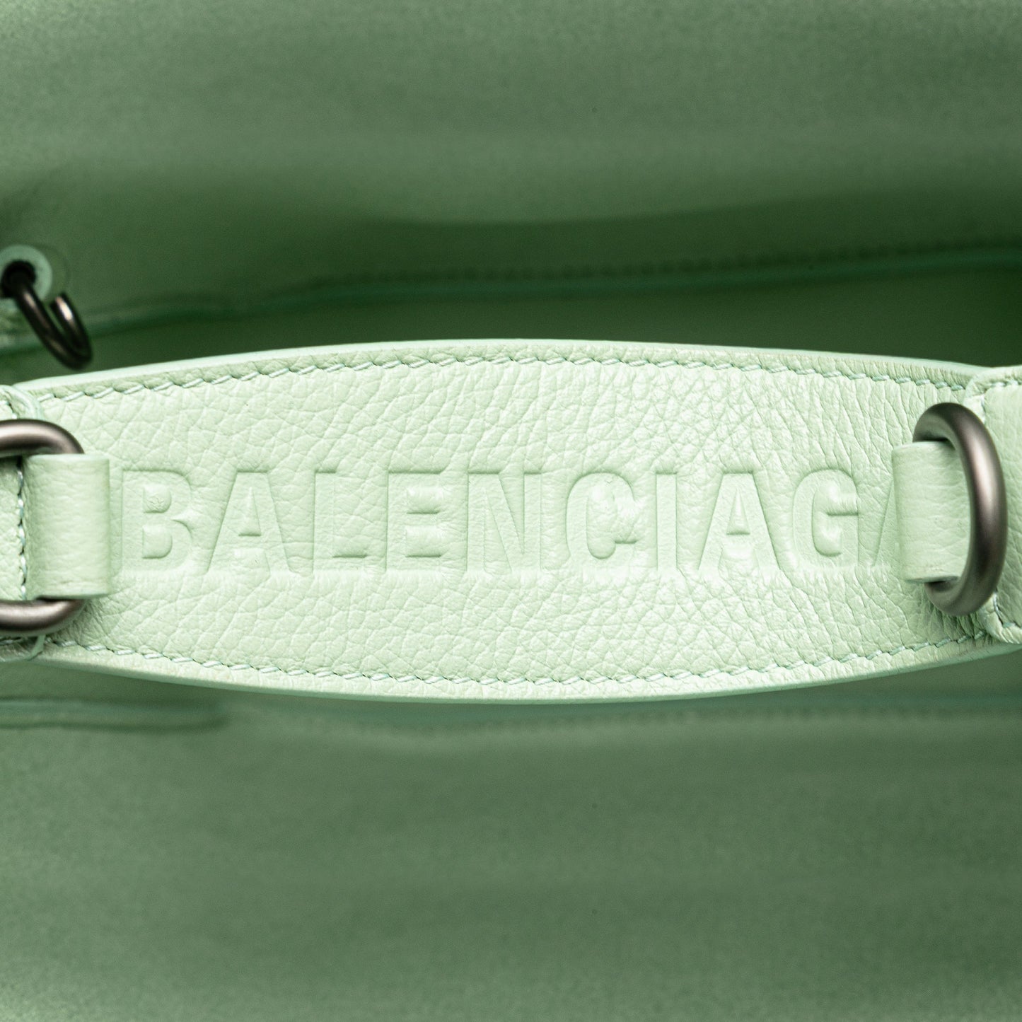 Balenciaga Pebbled Calfskin Tool 2.0 North South XS Tote