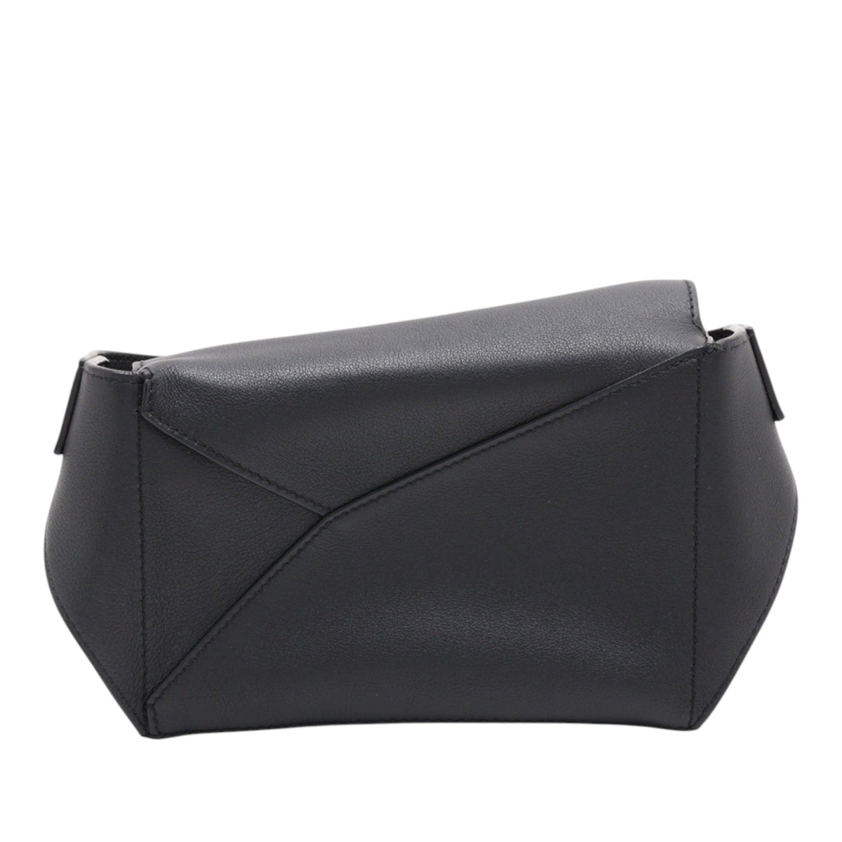 LOEWE Mini Calfskin Puzzle Bumbag — Black