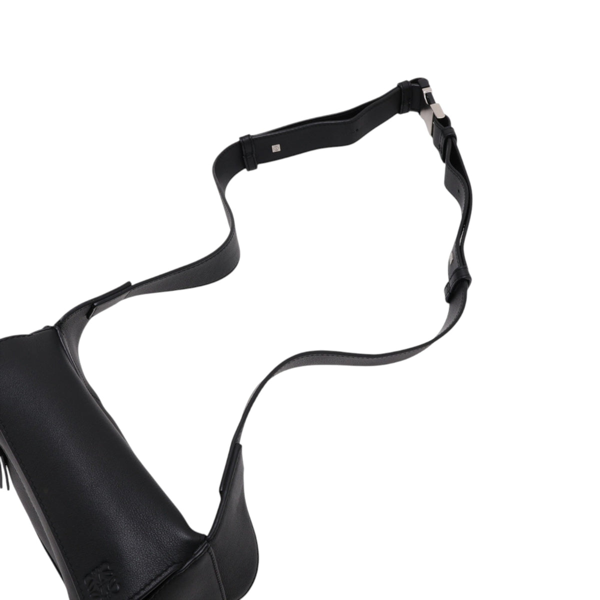 LOEWE Mini Calfskin Puzzle Bumbag — Black
