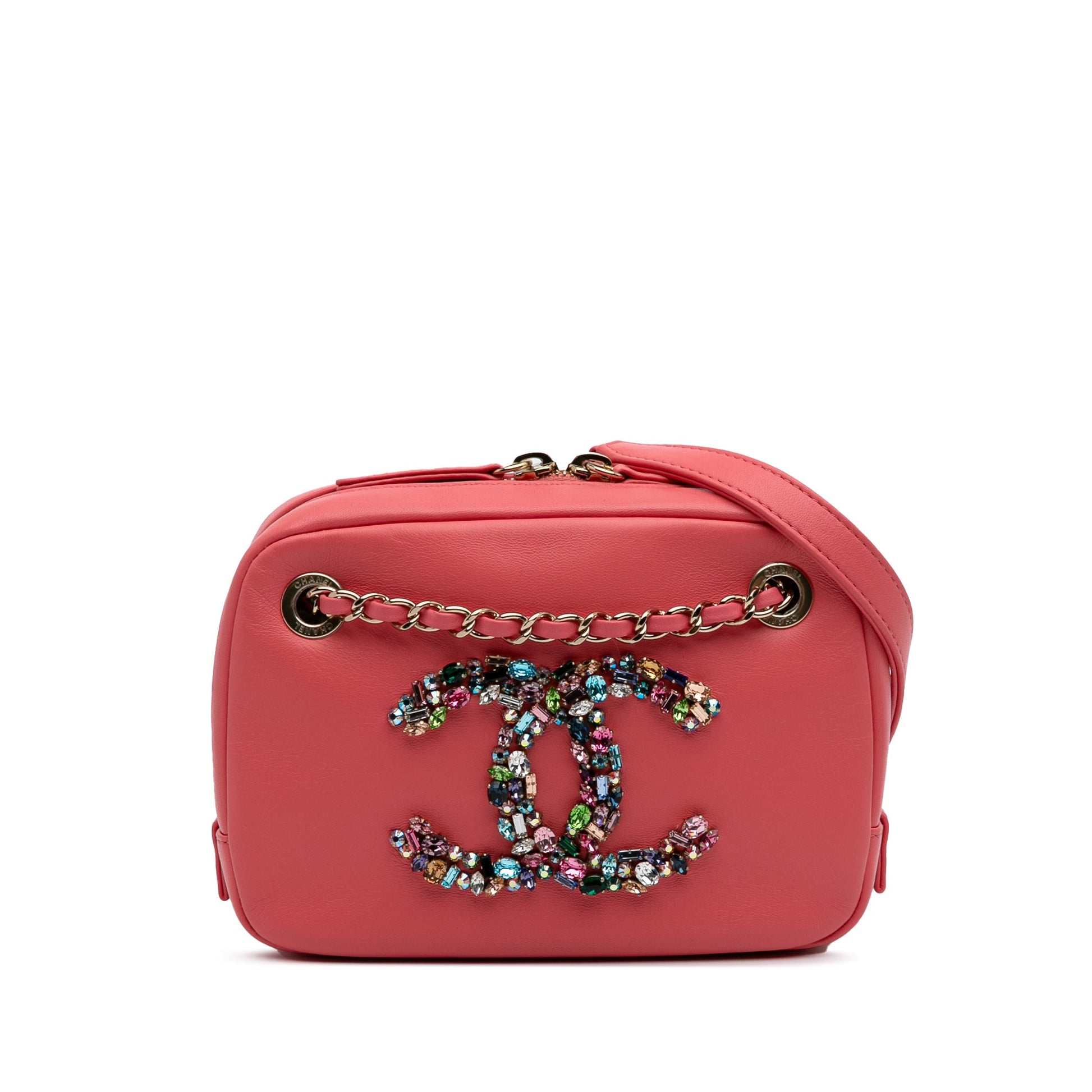 Chanel Lambskin Giant Crystal CC Camera Bag