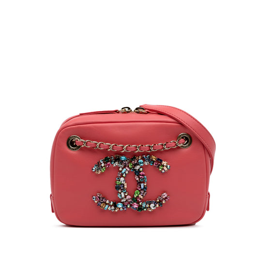 Chanel Lambskin Giant Crystal CC Camera Bag