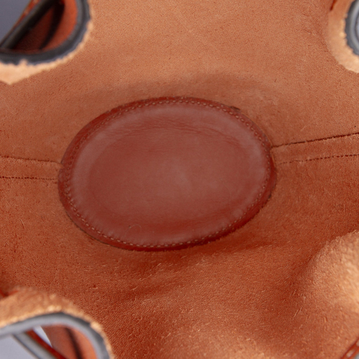 LOEWE Nano Leather Balloon Bucket Bag — Brown