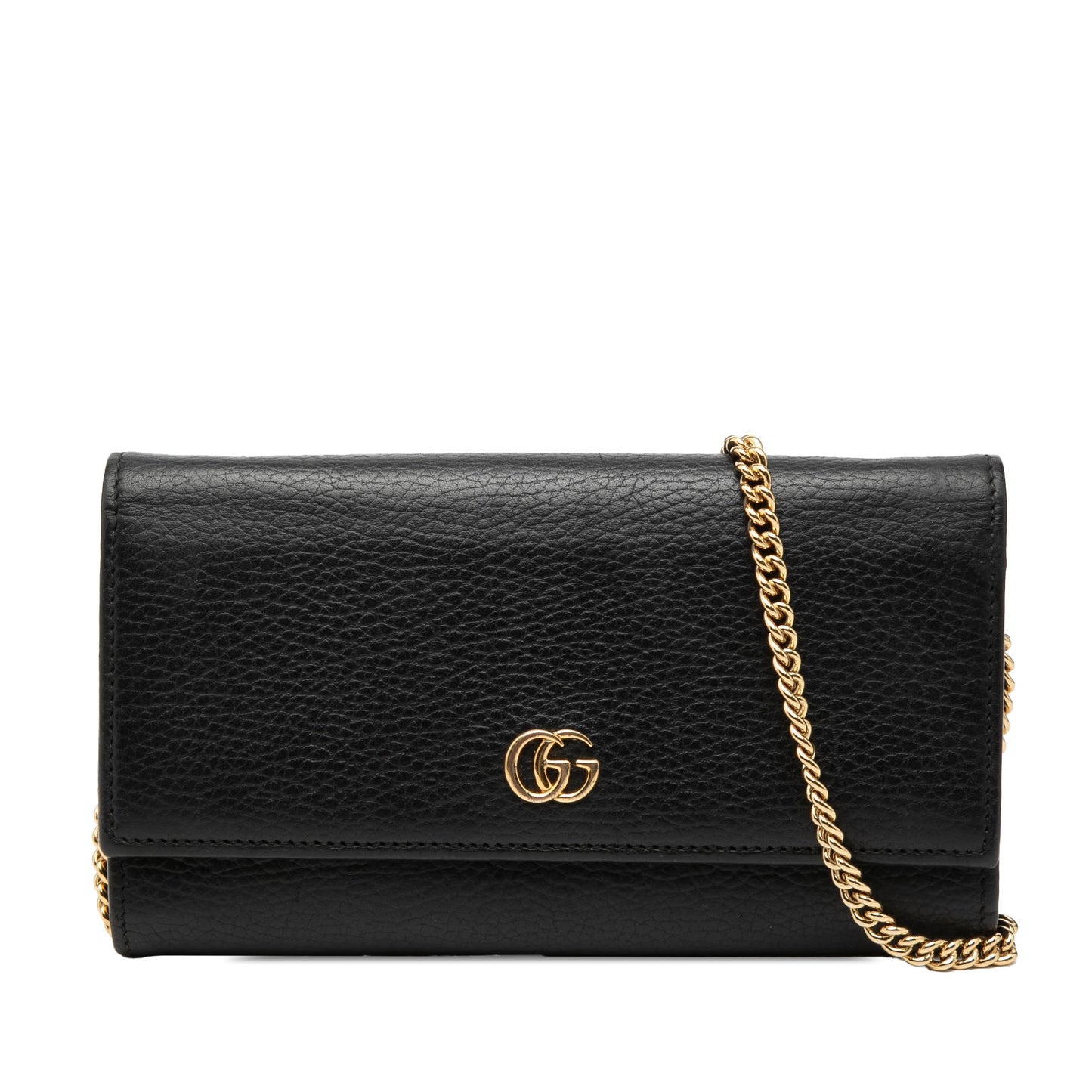 GG Marmont Leather Wallet on Chain