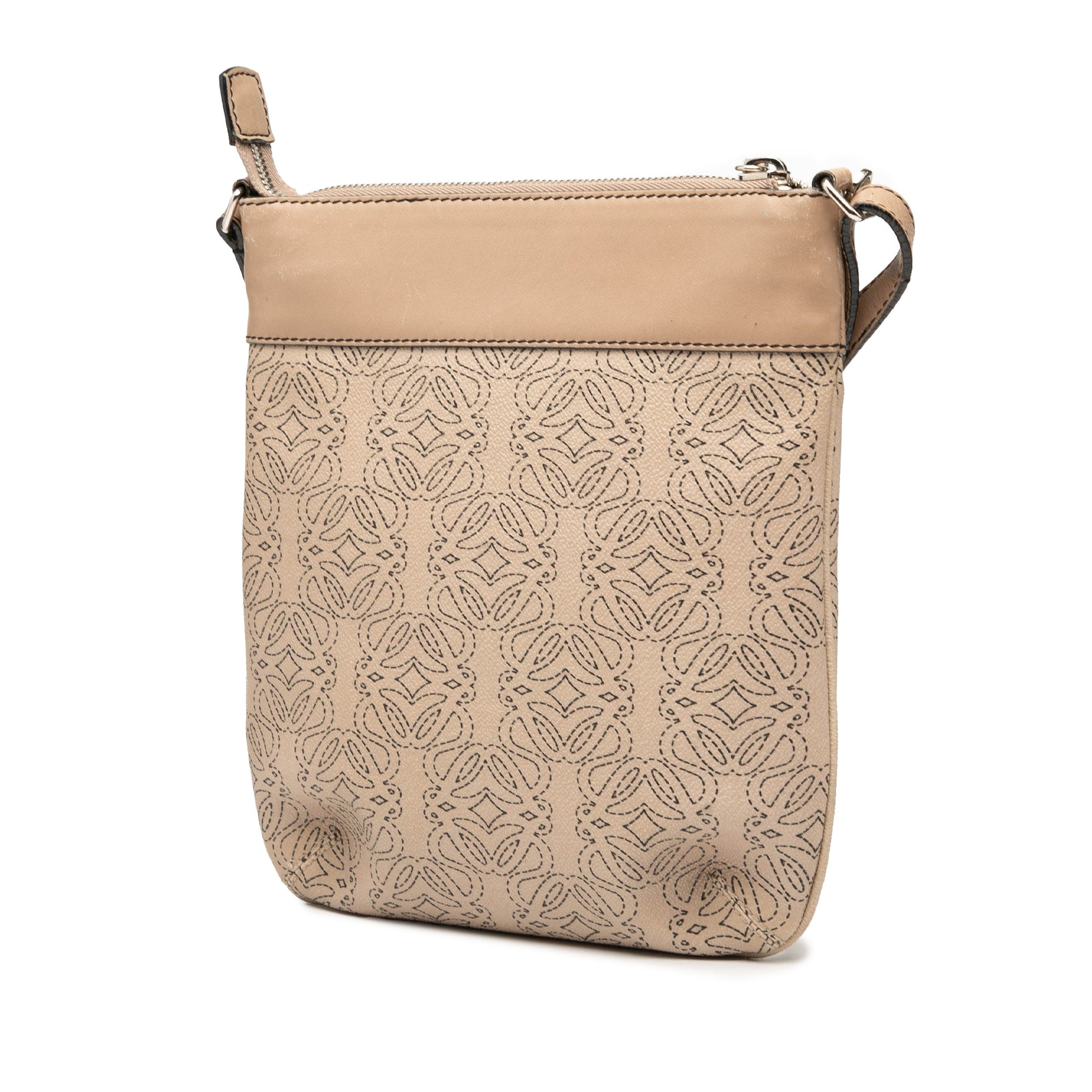 LOEWE PVC and Leather Anagram Crossbody