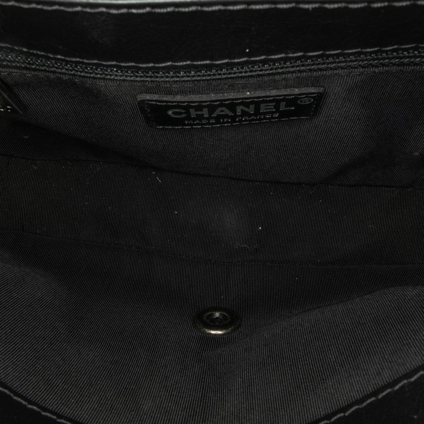 Chanel CC Tweed and Shearling Single Flap