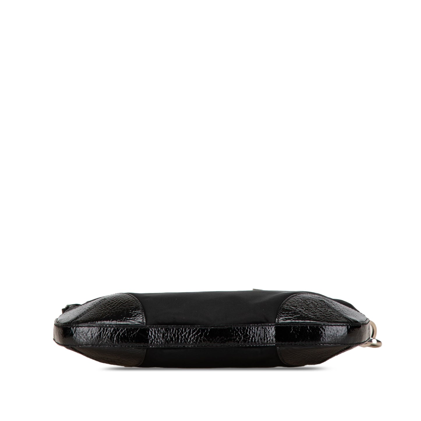 Prada Vitello Trimmed Tessuto Zip Top Crossbody