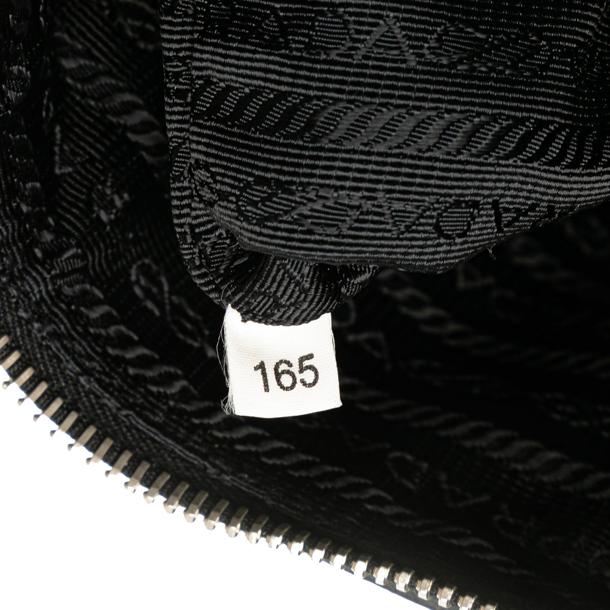 Prada Vitello Trimmed Tessuto Zip Top Crossbody