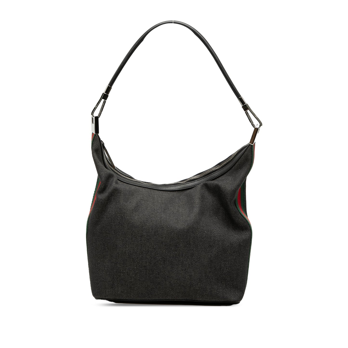Gucci Denim Web Shoulder Bag