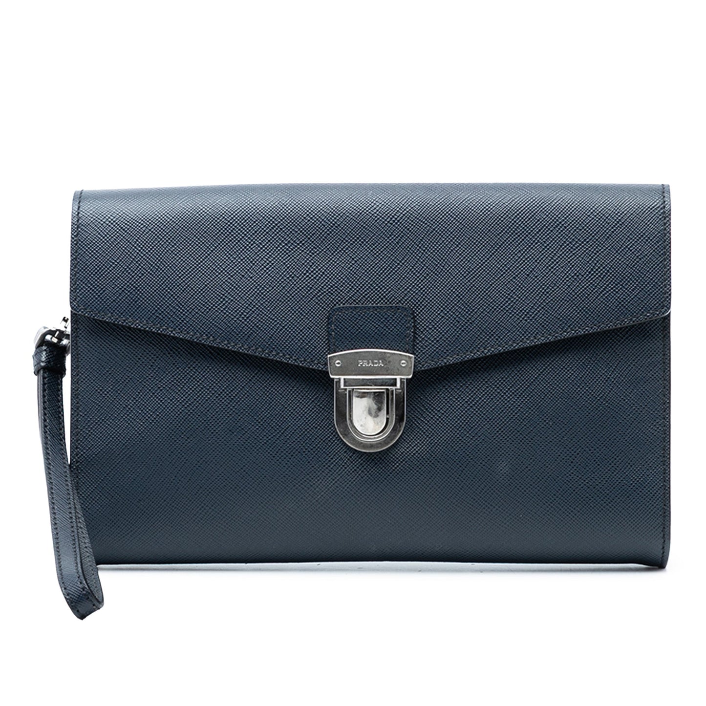 Saffiano Envelope Pushlock Clutch