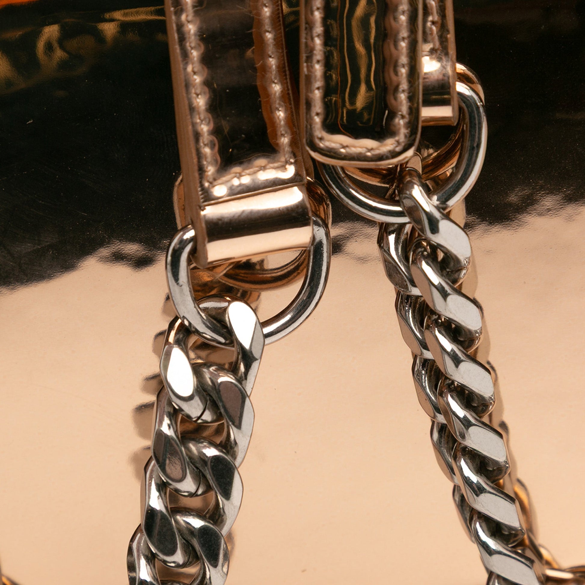 Alexander McQueen Mini Metallic Calfskin Jewelled Crossbody
