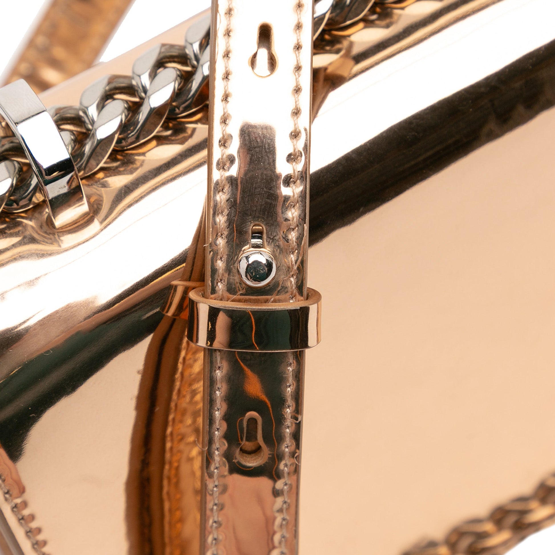 Alexander McQueen Mini Metallic Calfskin Jewelled Crossbody