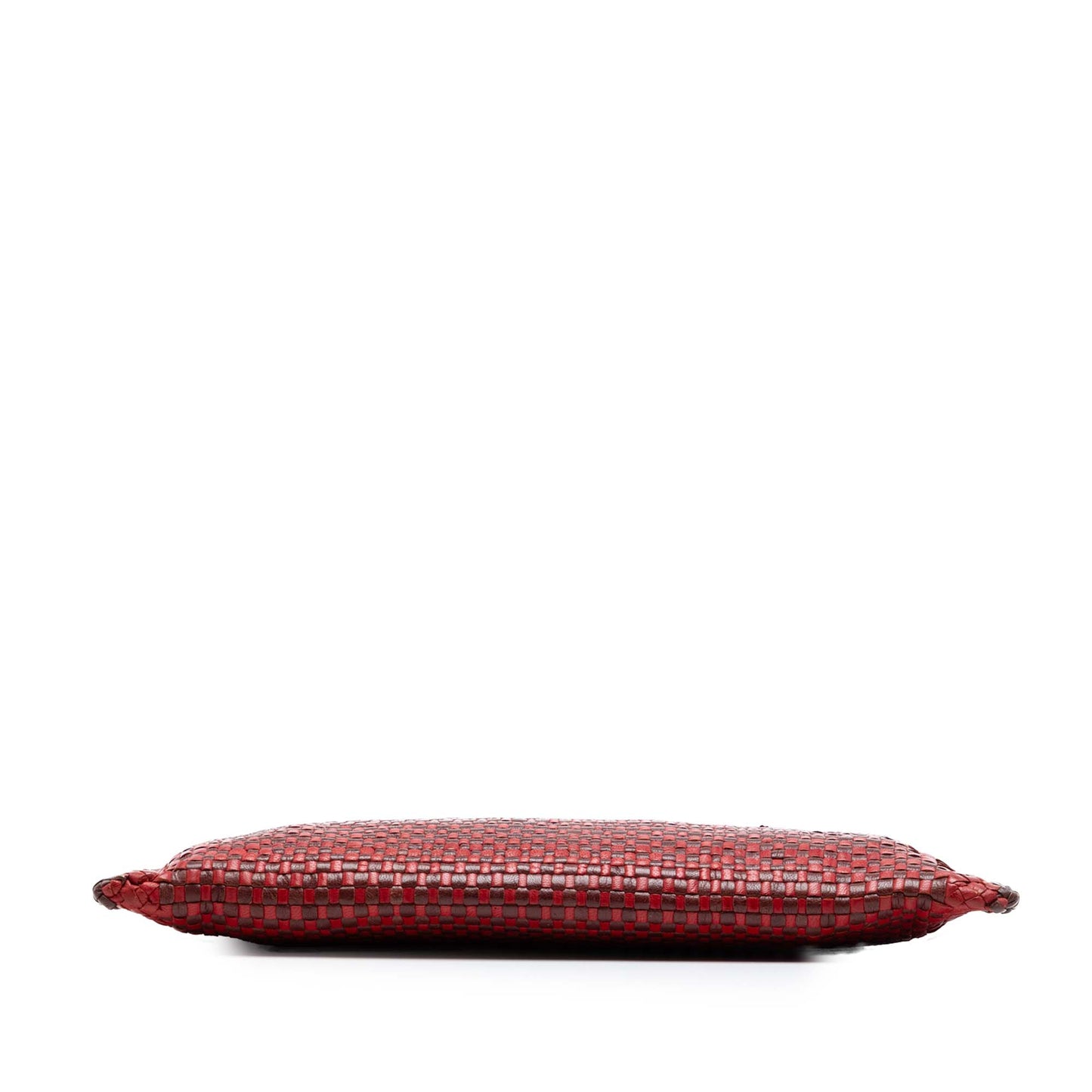 Prada Woven Goatskin Madras Zip Clutch