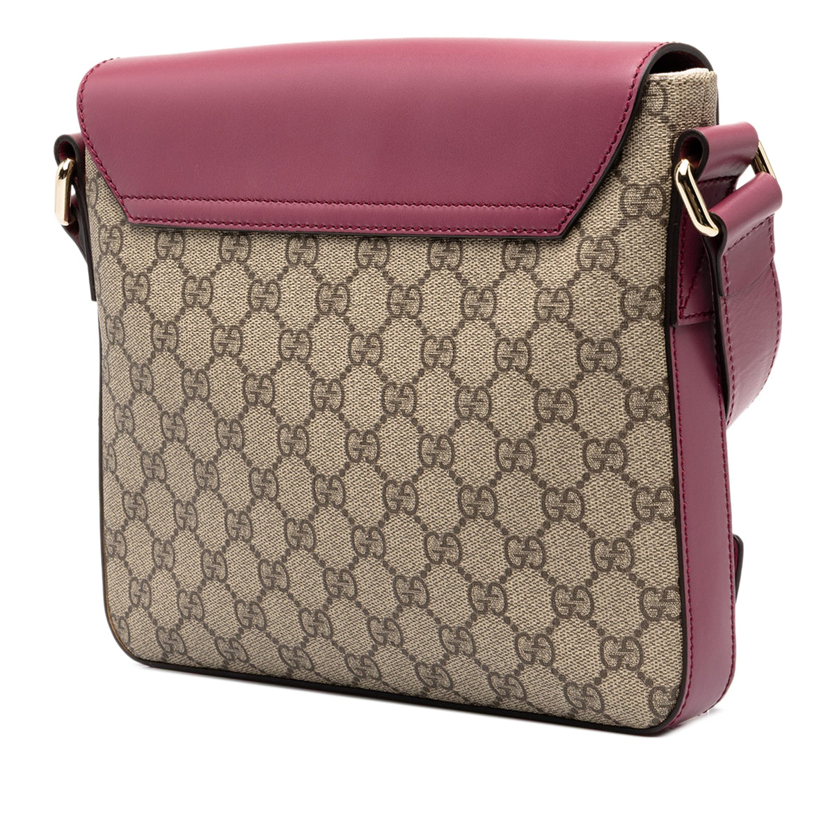 Gucci GG Supreme Flap Messenger Bag
