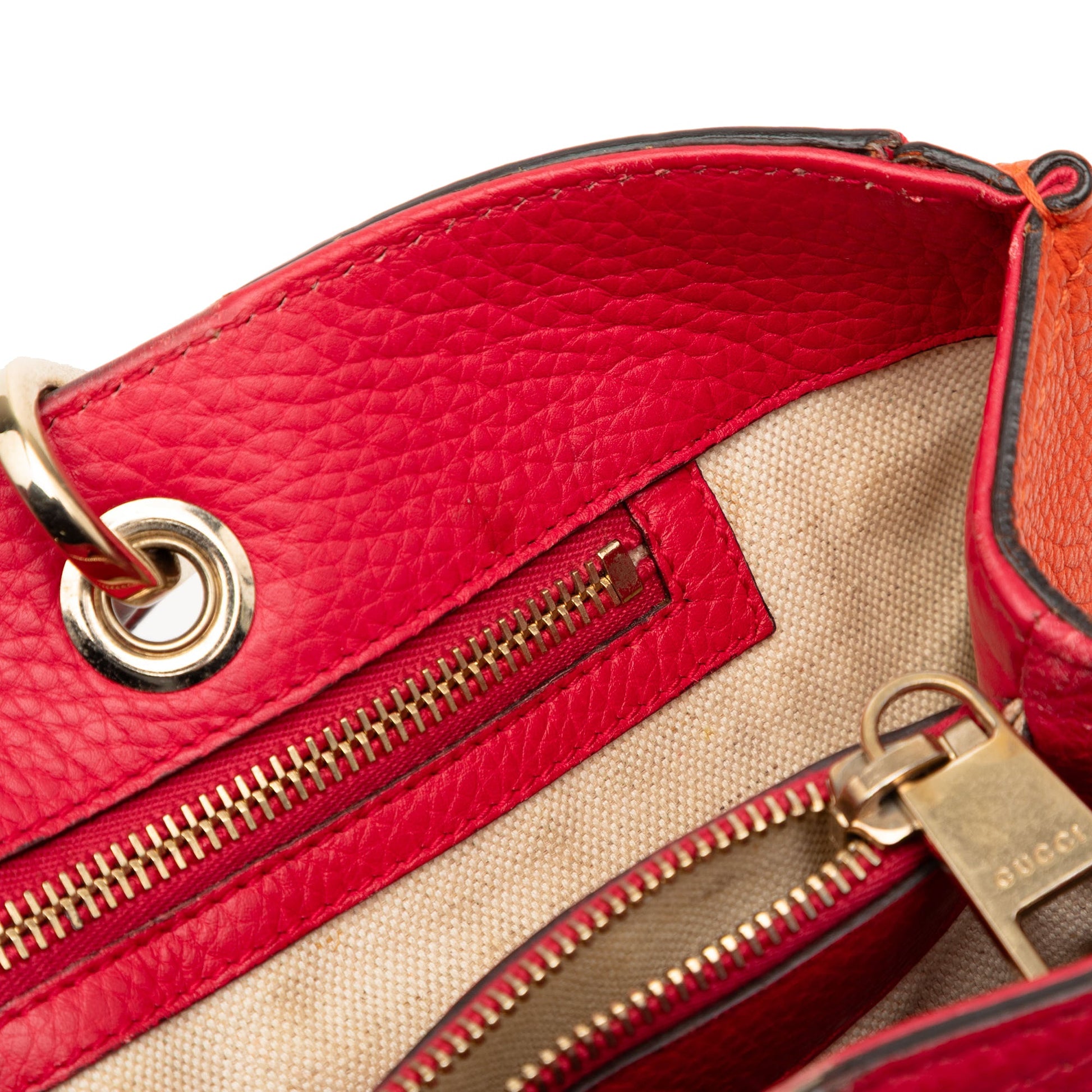 Gucci Medium Bicolor Calfskin Bamboo Shopper Satchel