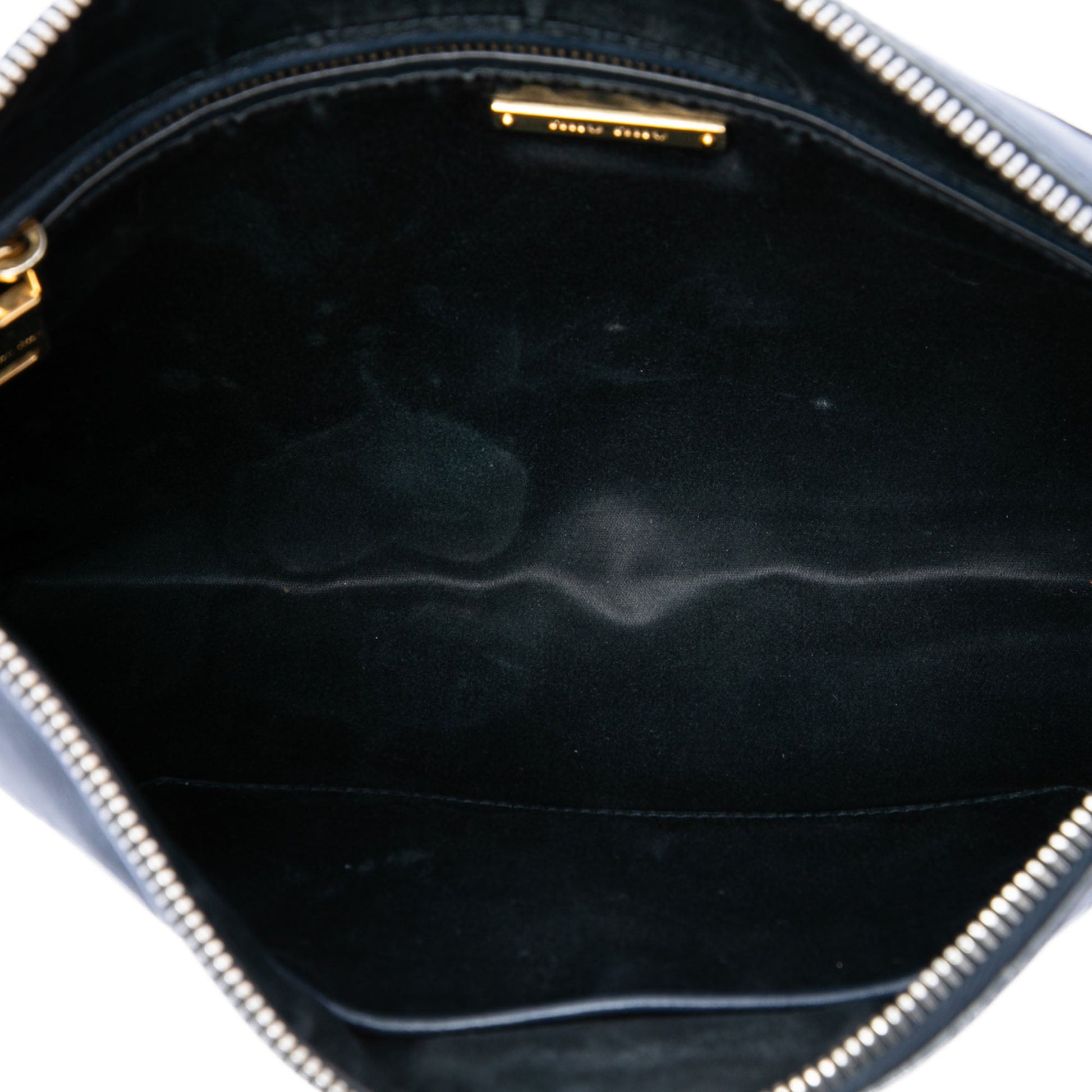 Miu Miu Studded Leather Zip Clutch
