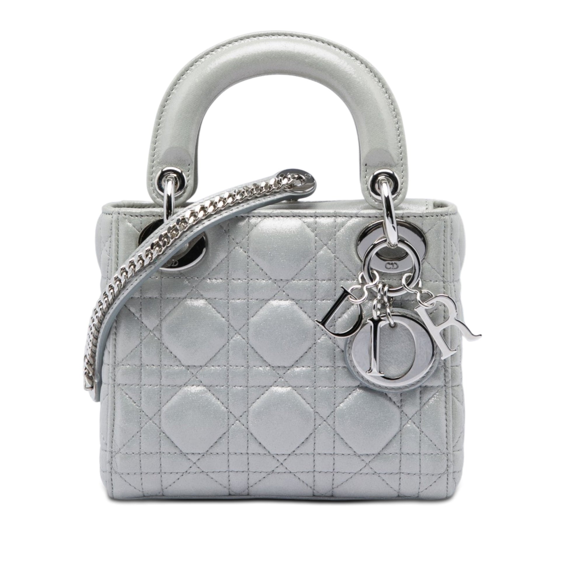 Dior Mini Iridescent Lambskin Cannage Lady Dior