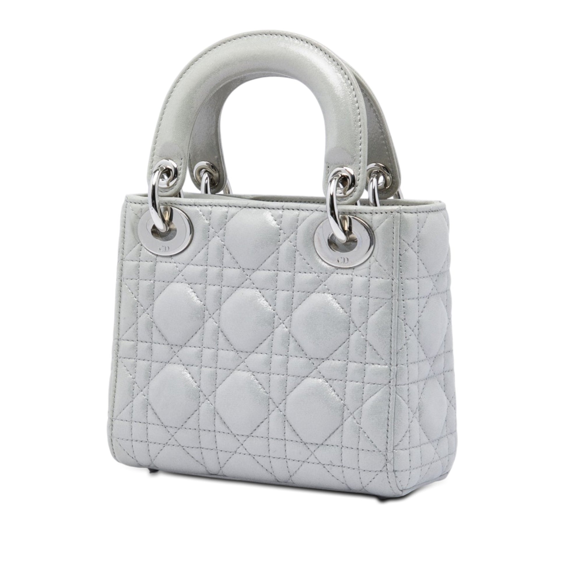 Dior Mini Iridescent Lambskin Cannage Lady Dior