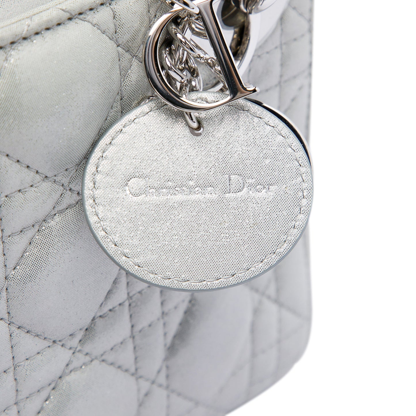 Dior Mini Iridescent Lambskin Cannage Lady Dior