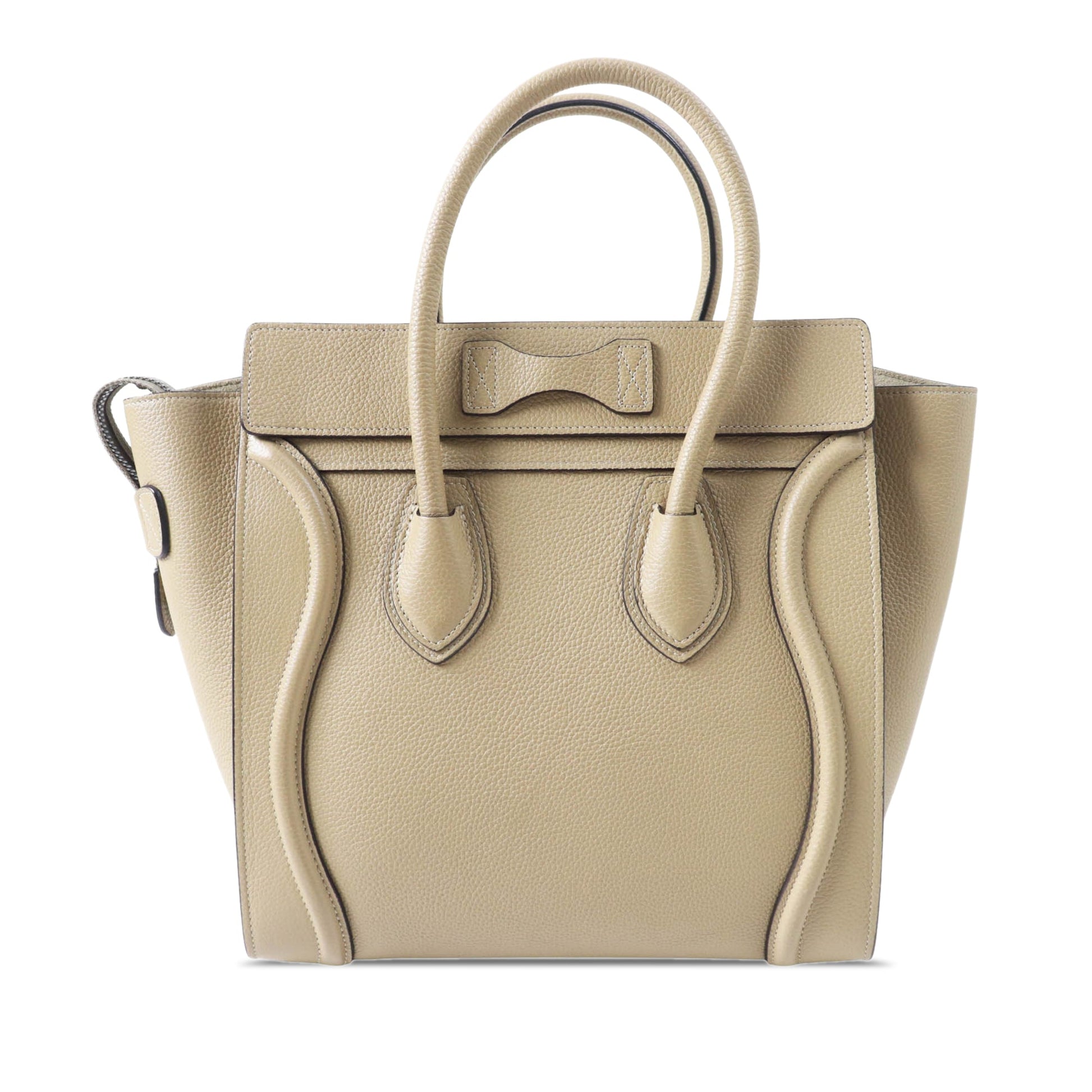 Celine Micro Drummed Calfskin Luggage Tote