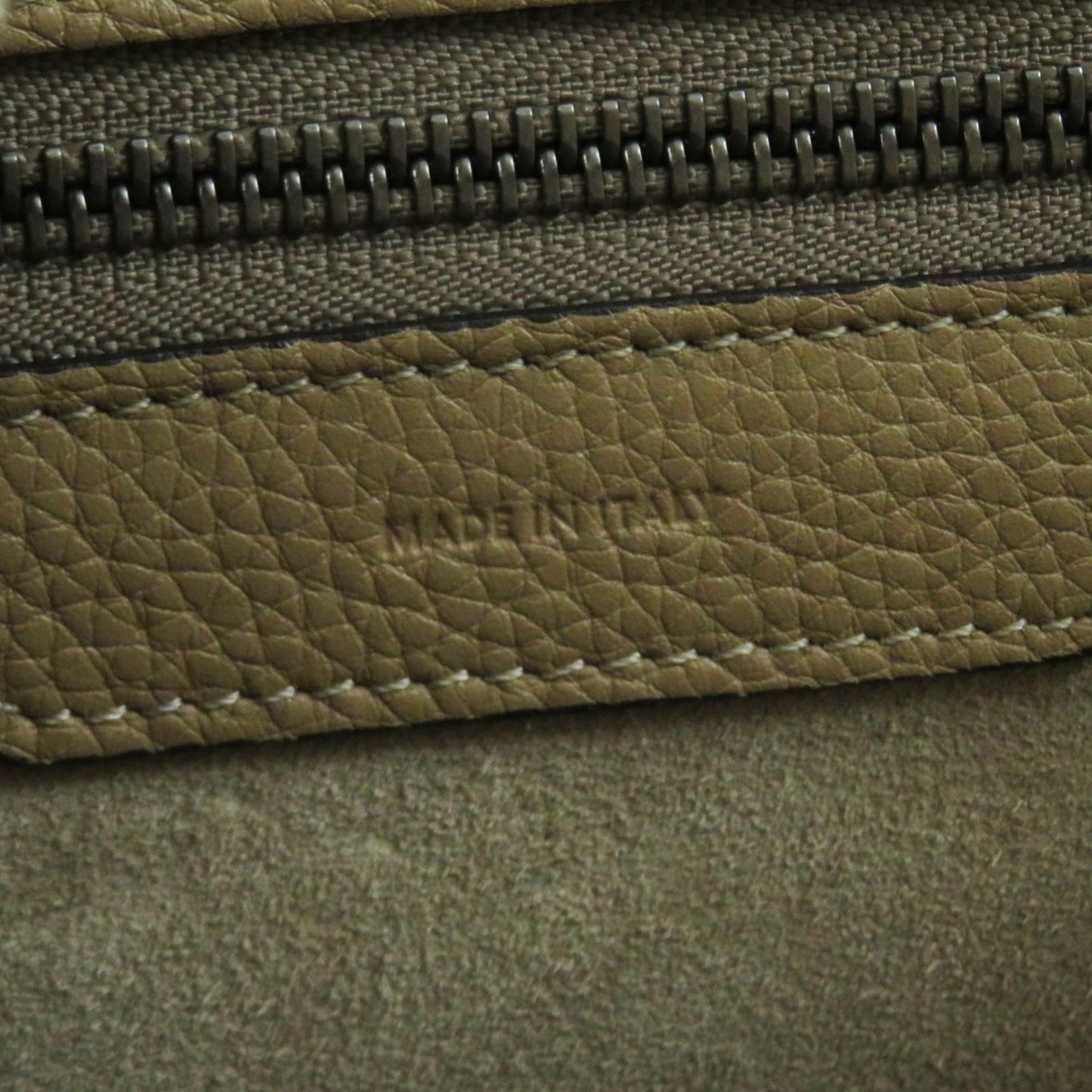 Celine Micro Drummed Calfskin Luggage Tote