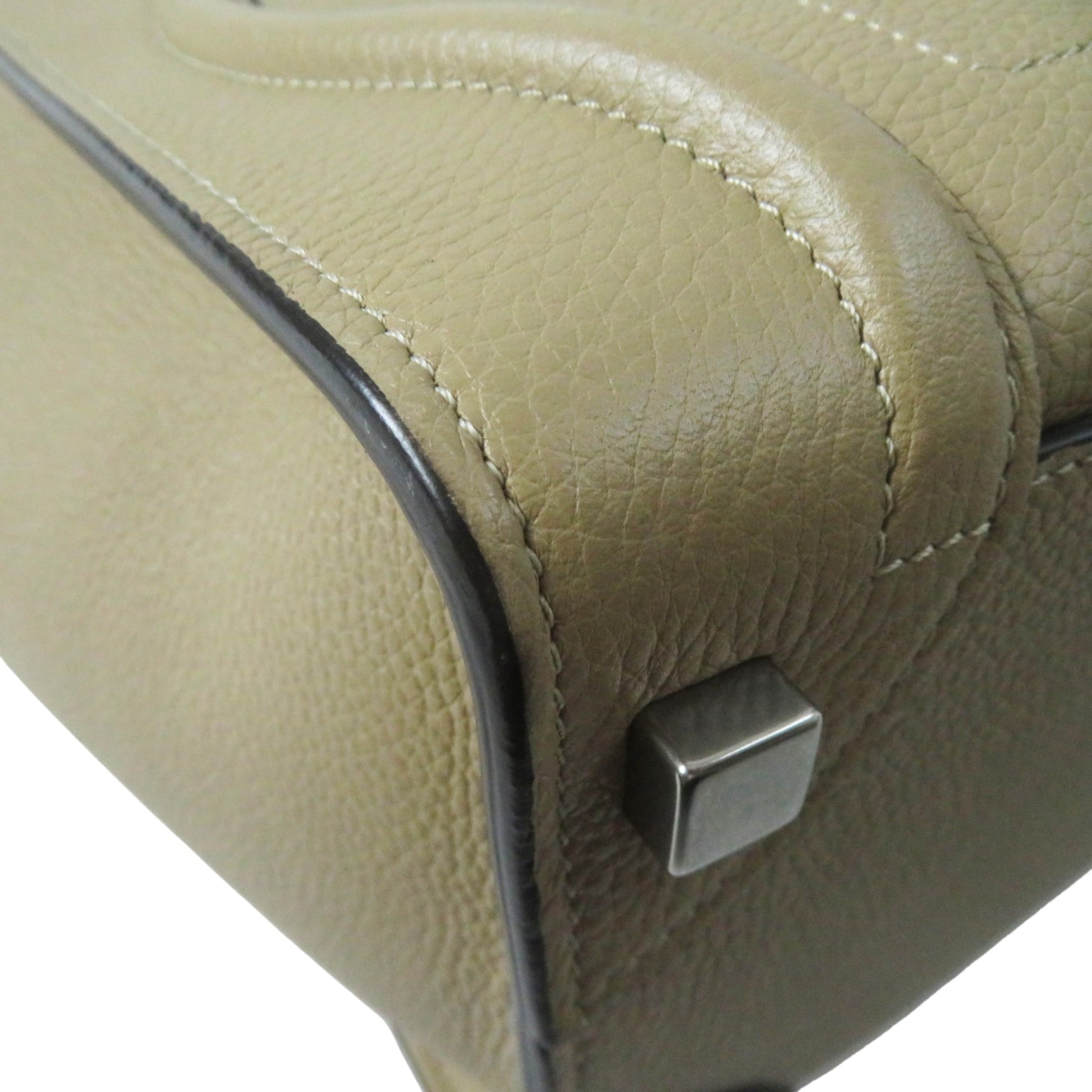 Celine Micro Drummed Calfskin Luggage Tote