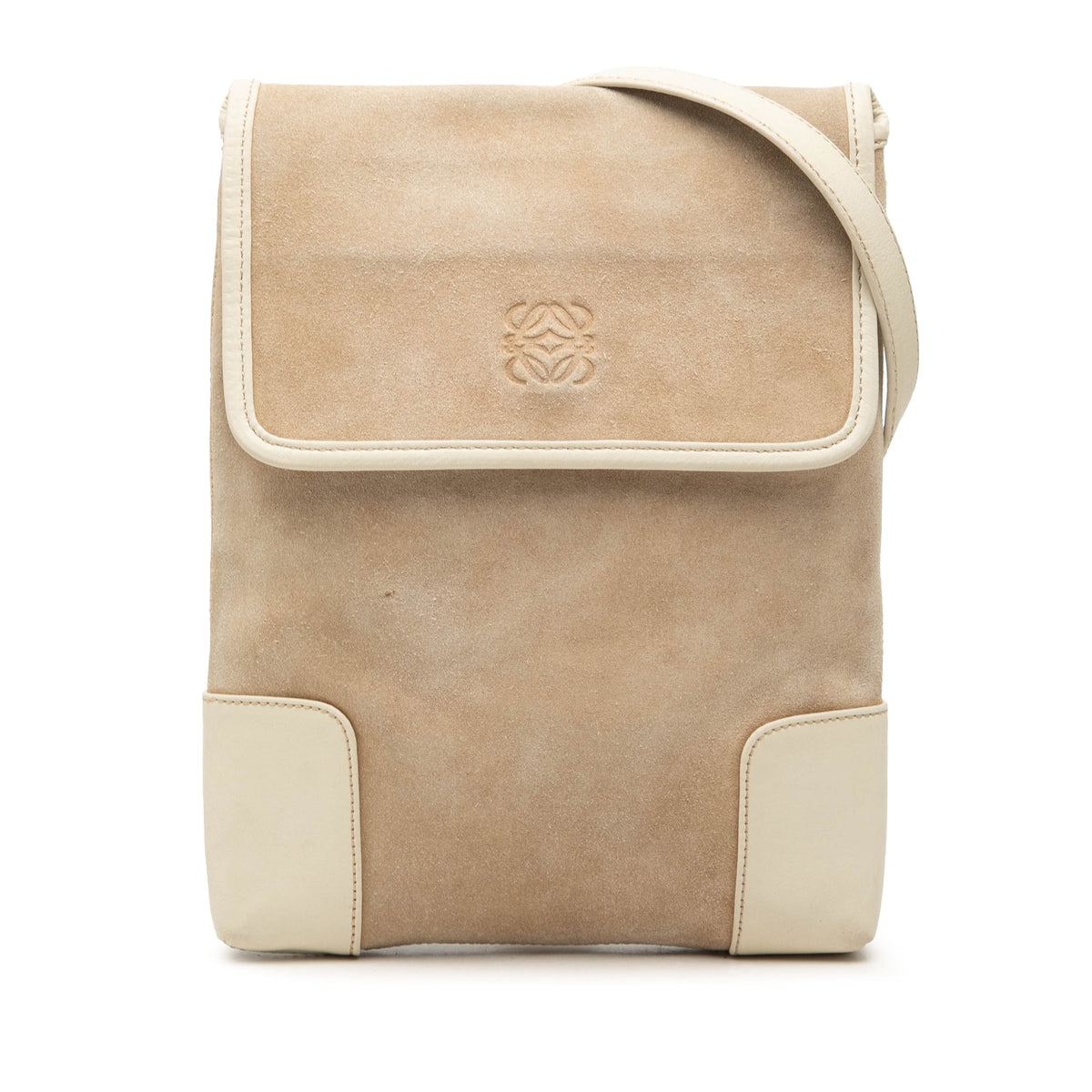 LOEWE Suede Anagram Crossbody