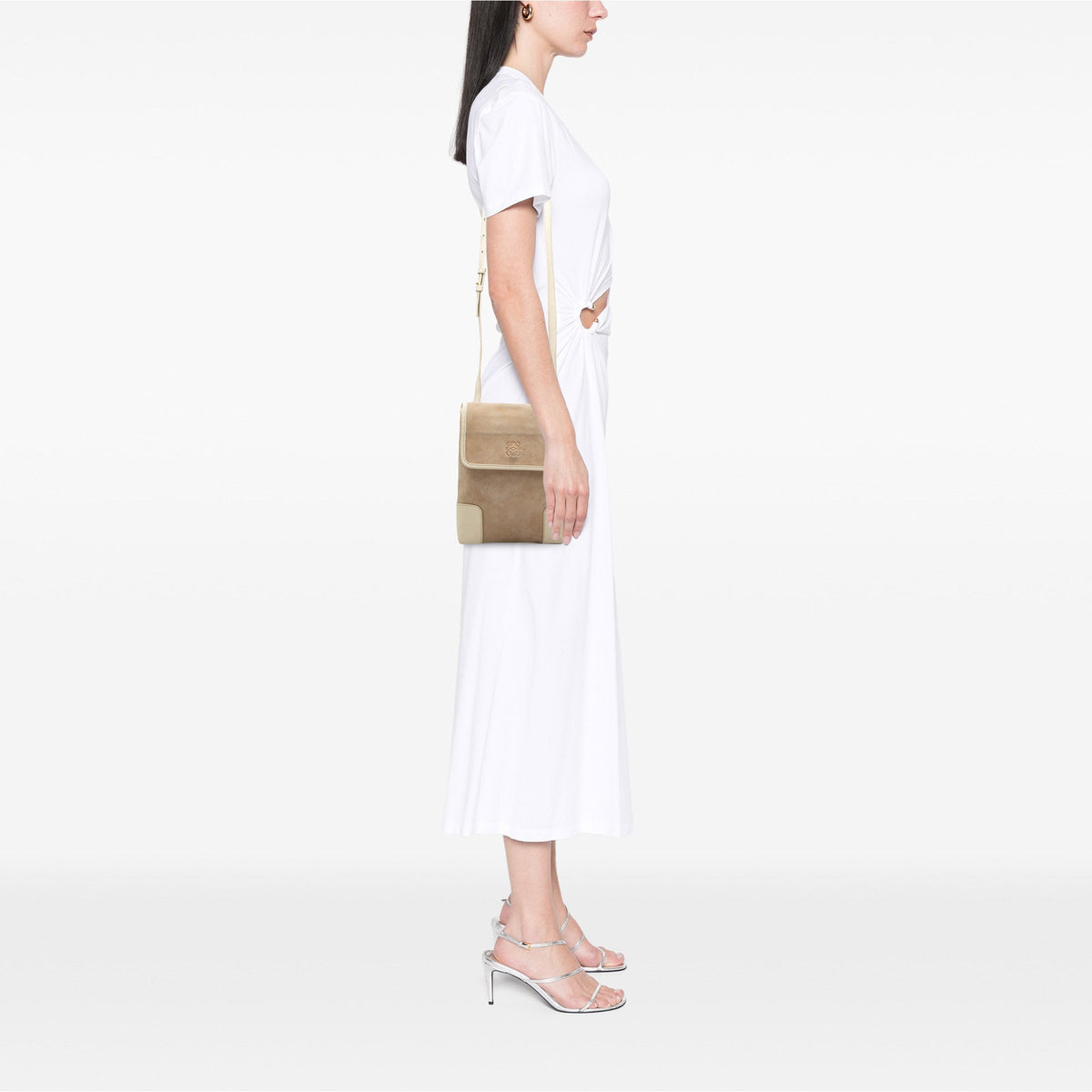 LOEWE Suede Anagram Crossbody