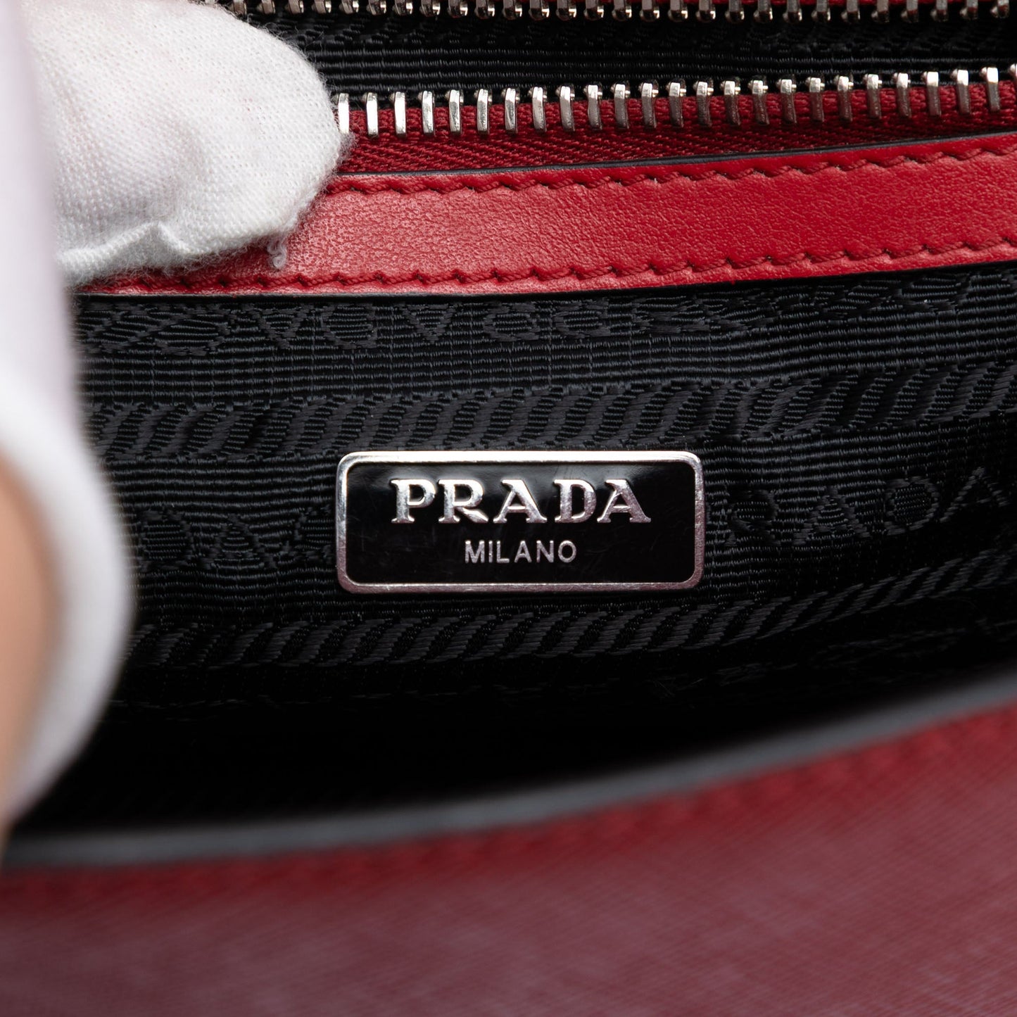 Saffiano Double Turn Lock Top Handle Bag