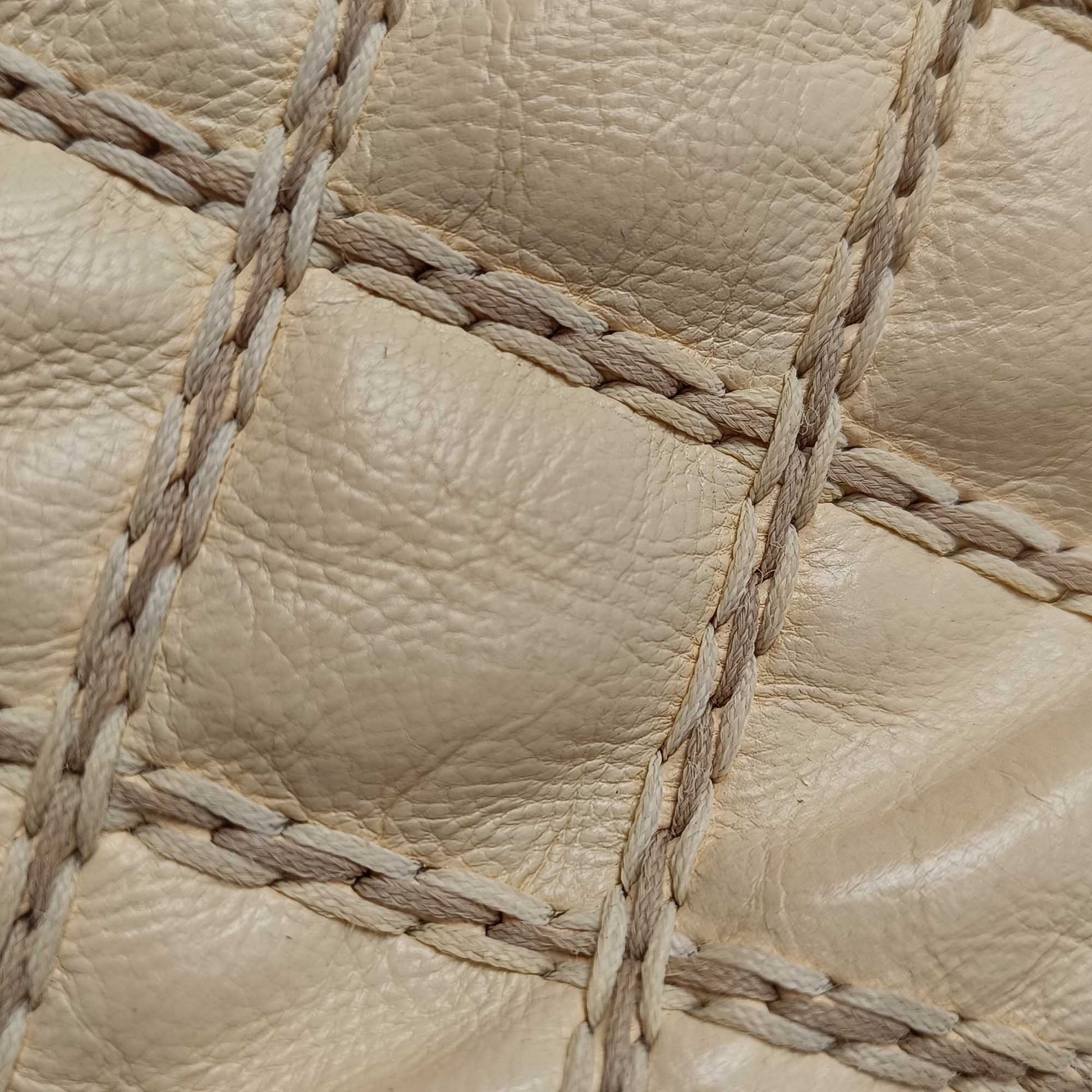 Chanel Quilted Calfskin Triple Stitched Single Flap